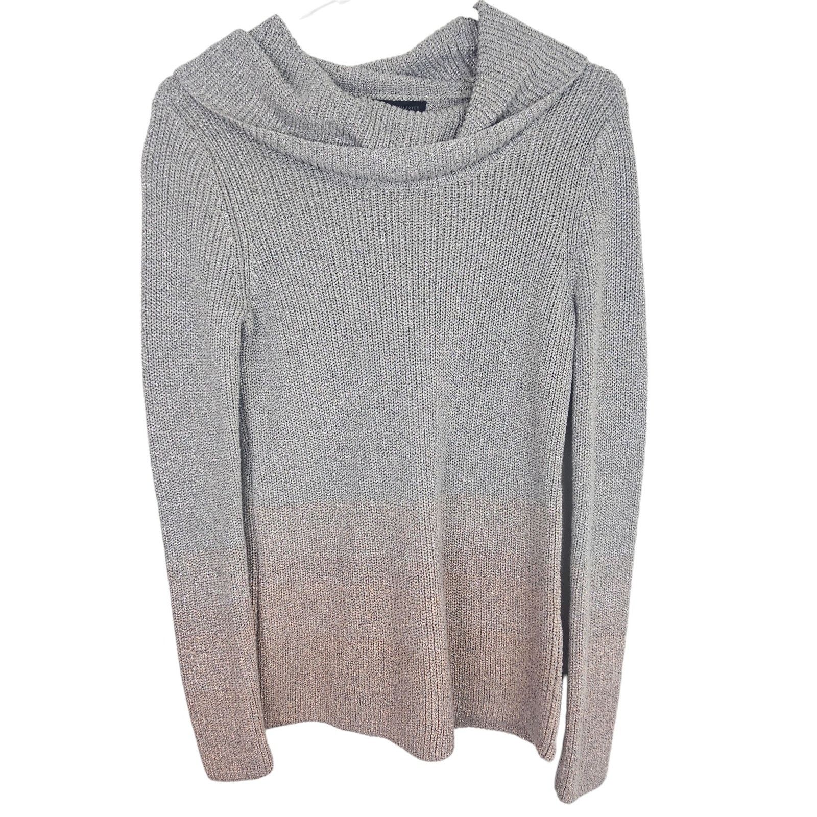 White House Black Market White House Black Market Cowl Neck Metallic Knit Sweater XS Size XS / US 0-2 / IT 36-38 - 1 Thumbnail