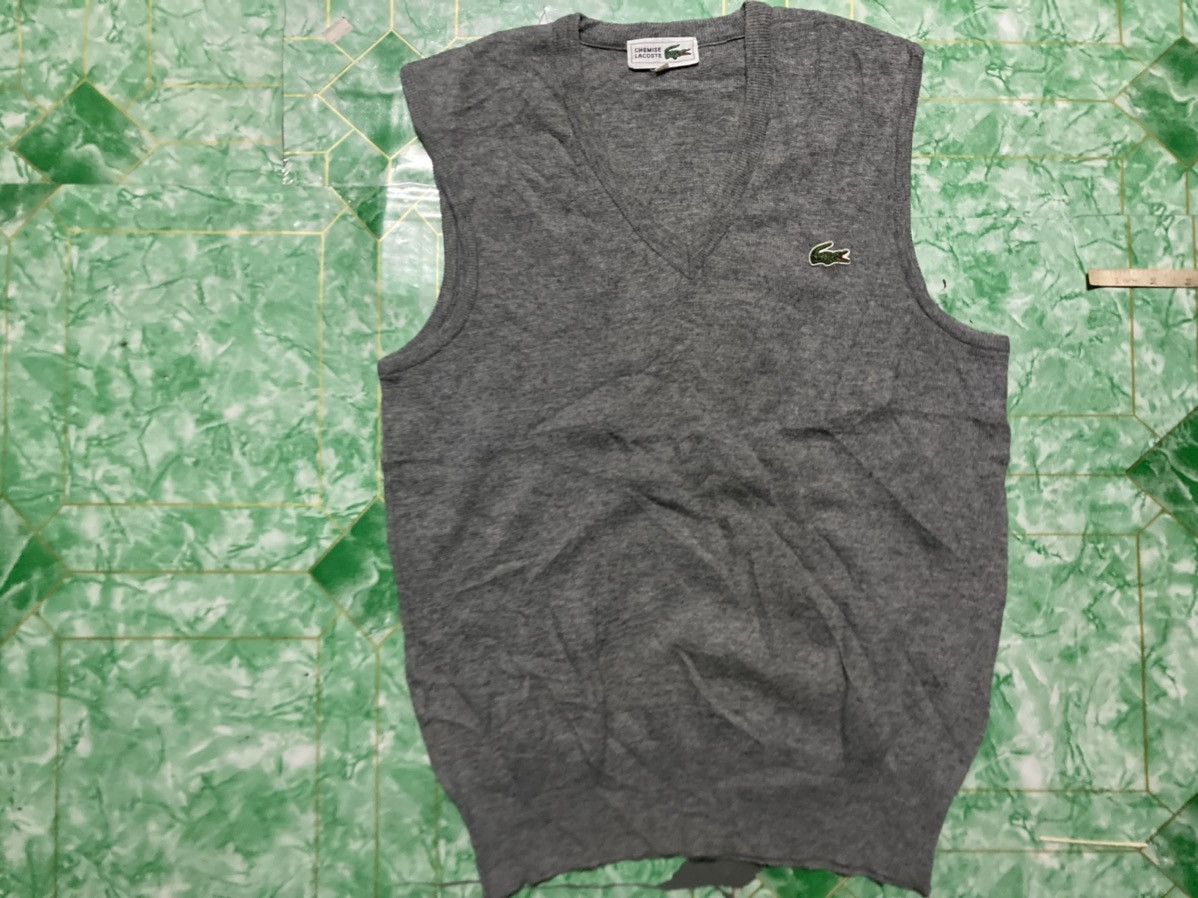 Designer × Lacoste Vintage Lacoste Vest Grey Size US S / EU 44-46 / 1 - 1 Thumbnail