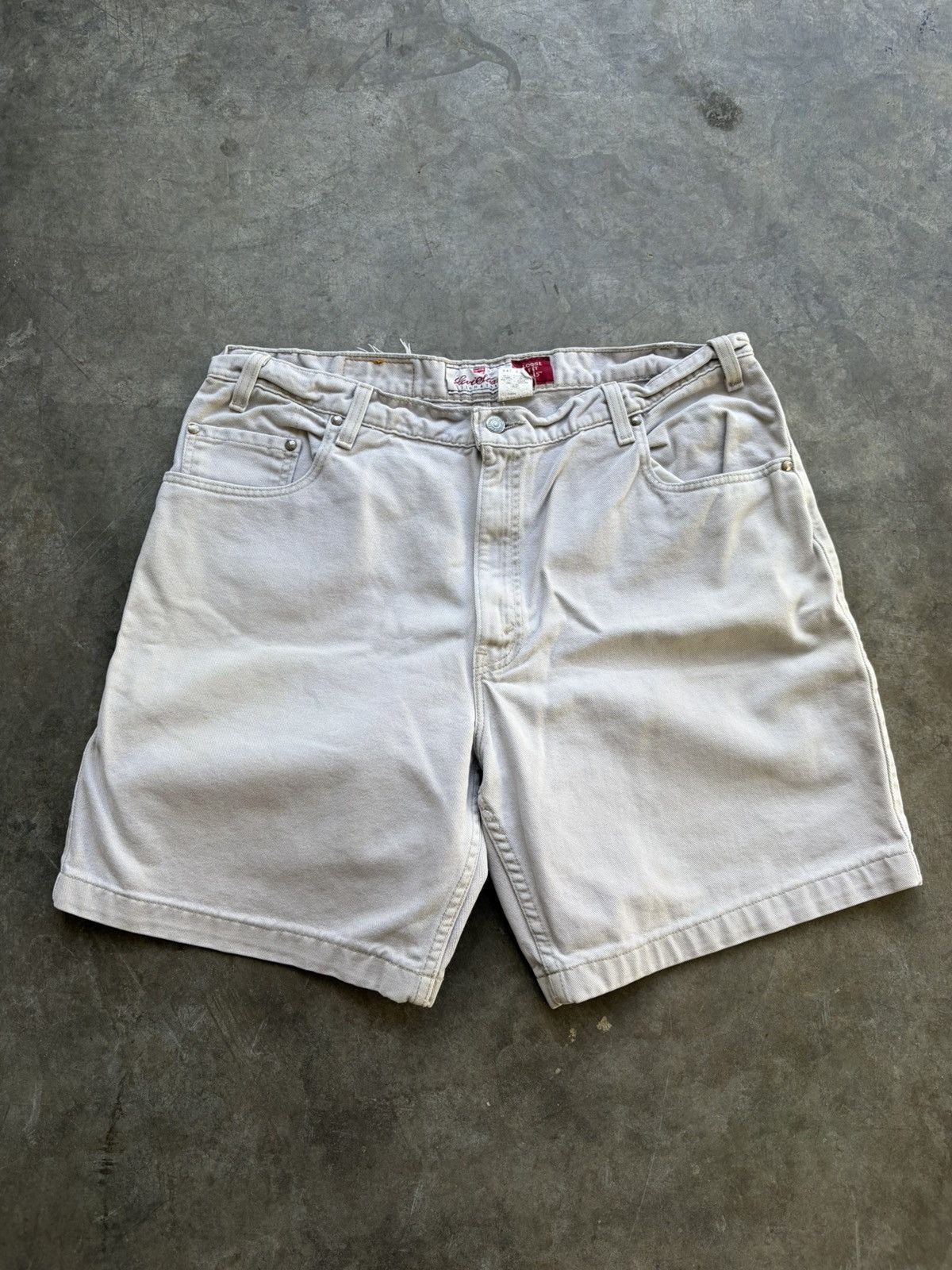 Levi's Levi’s 545 Vintage Cream Denim Shorts Jorts Skater 90s Size US 38 / EU 54 - 3 Thumbnail