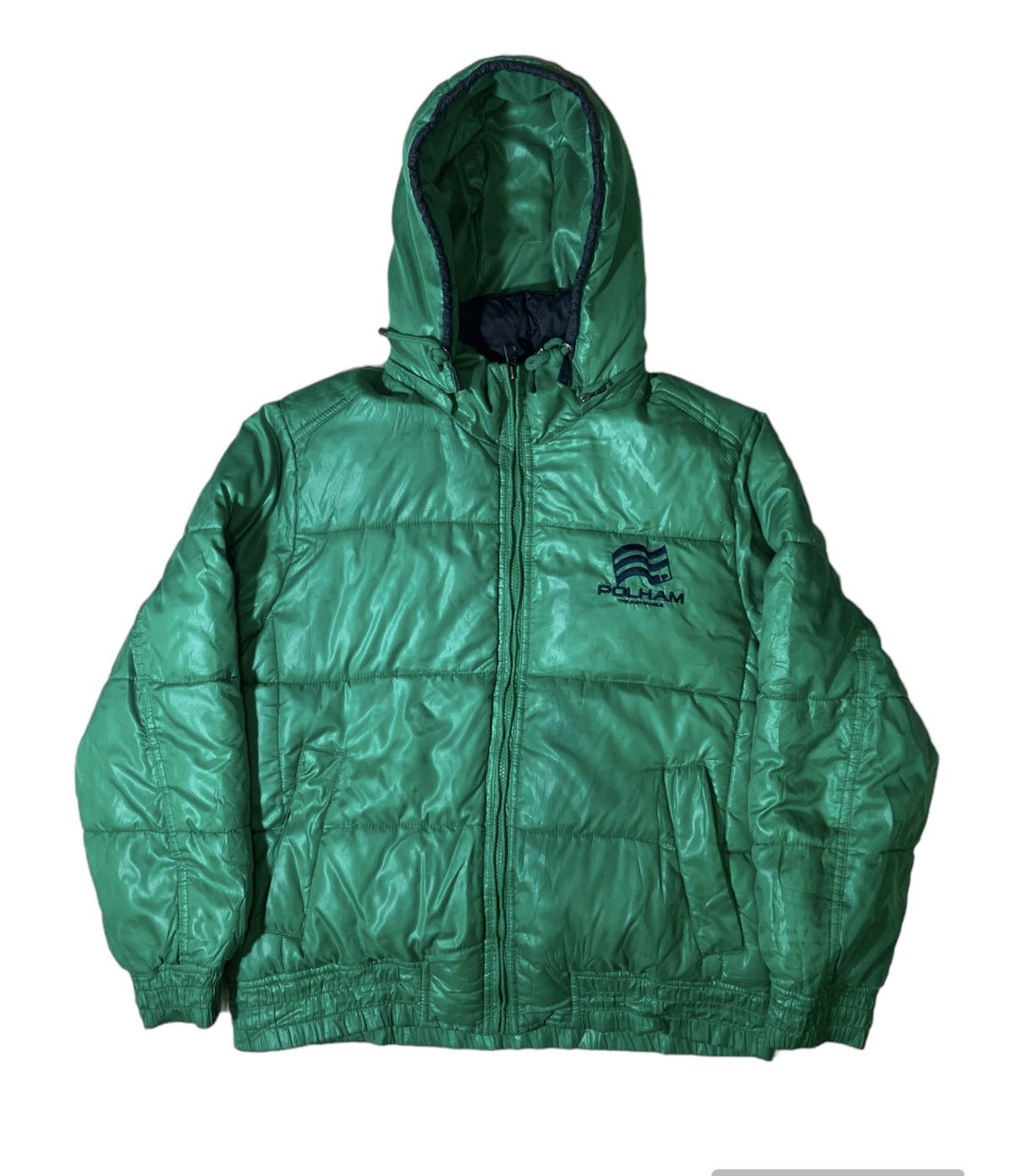 image of Beauty Beast Polham Velvet Hoodie & Down Puffer Jacket Combo in Green, Men's (Size Large)