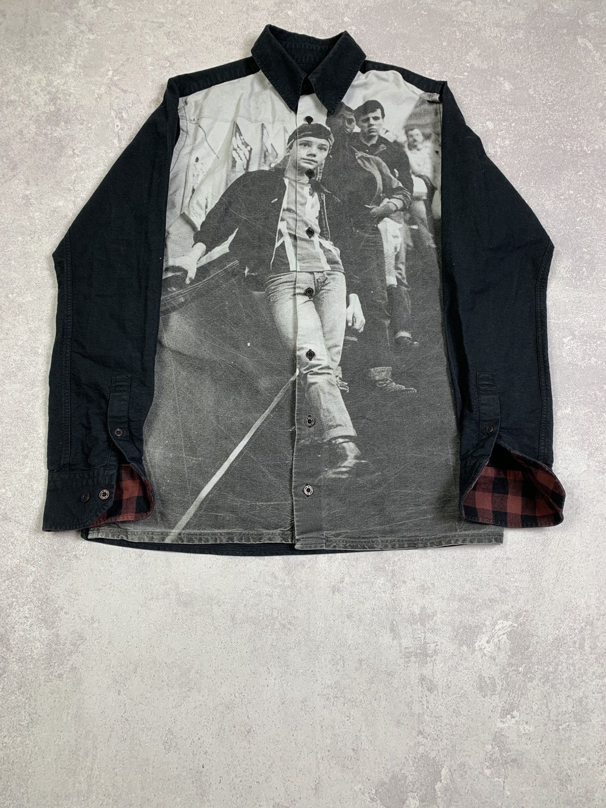 Raf Simons Dr. Martens Graphic Shirt Raf Simons Style grunge-punk Size US S / EU 44-46 / 1 - 2 Thumbnail