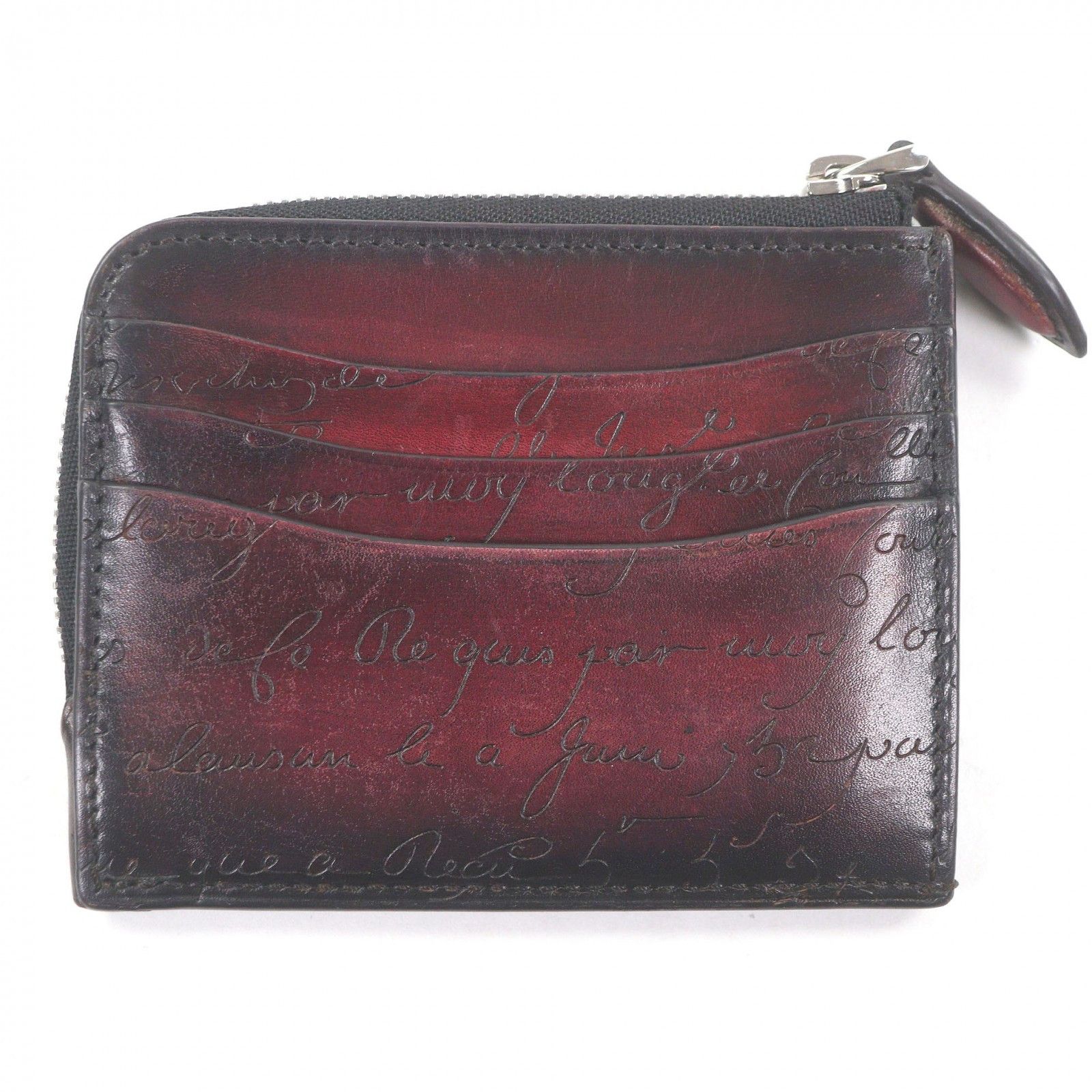 Berluti Berluti Berluti Core Logic Calligraphy Scritto Venezia Calf Leather Card Case Leather Card Case DUTY FREE for USA Size ONE SIZE - 1 Thumbnail