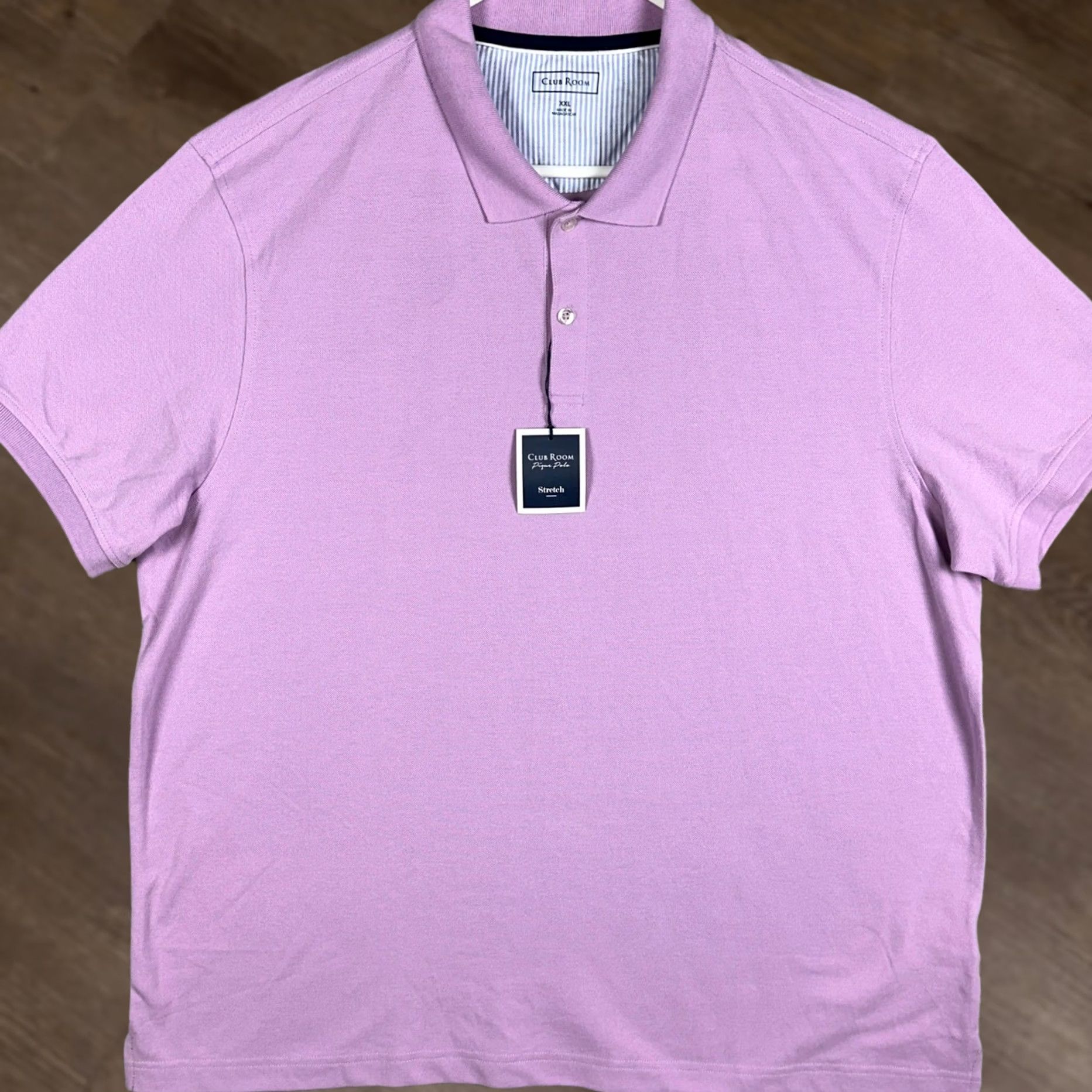 Club Room BEW Club Room Pique Polo Shirt Mens 2XL Purple Casual Short Sleeve Polo Shirt Mens 2XL Purple Size US XXL / EU 58 / 5 - 1 Thumbnail