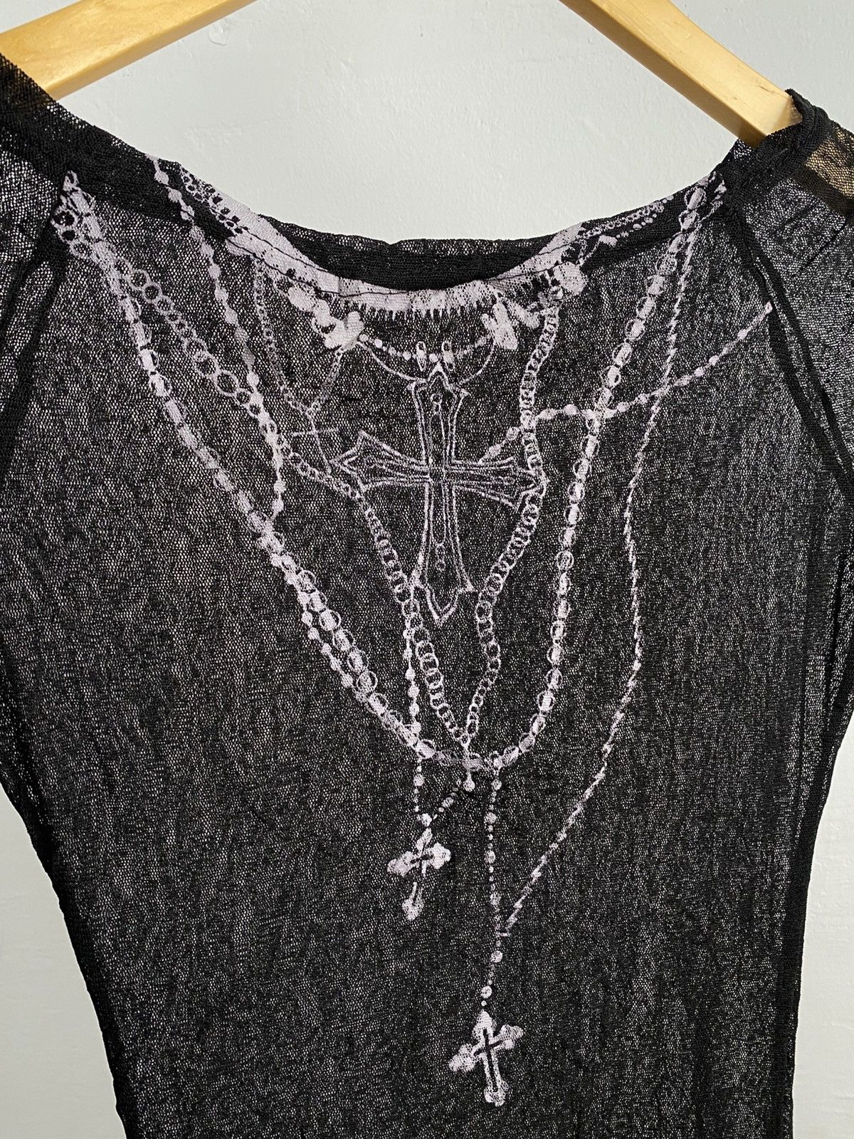 If Six Was Nine Gothic necklace transparent t-shirt Size M / US 6-8 / IT 42-44 - 3 Thumbnail