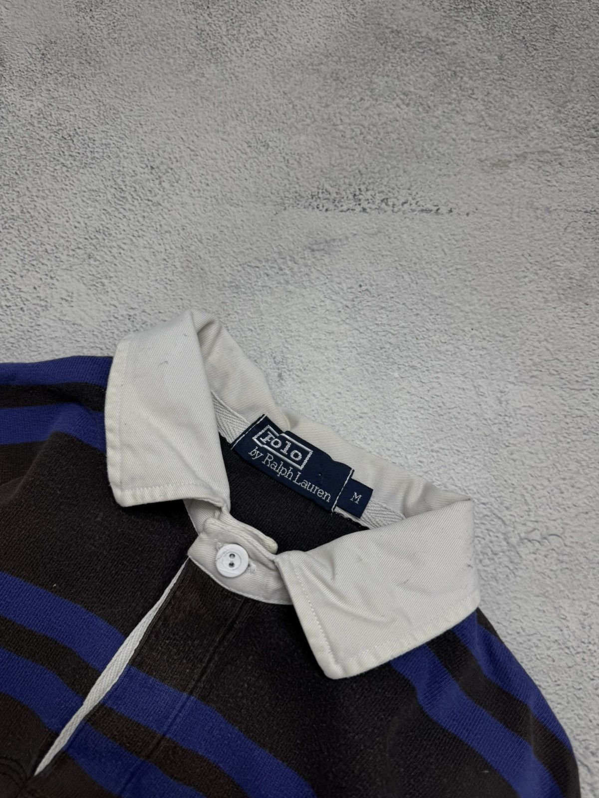 Polo Ralph Lauren Vintage Polo Ralph Lauren Black Purple Striped Long Sleeve Size US M / EU 48-50 / 2 - 7 Thumbnail