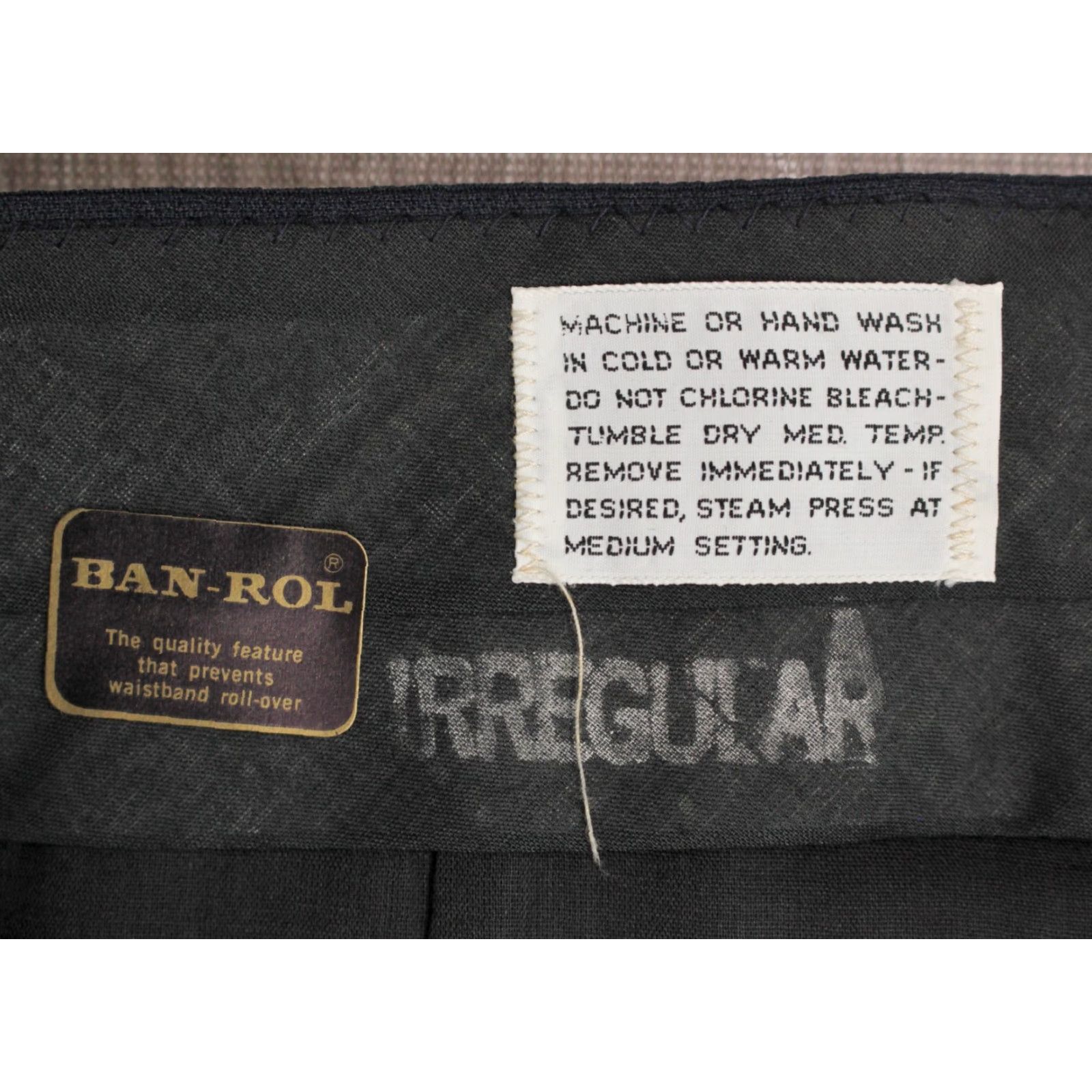 Vintage Men's VTG 1970s NOS Navy Blue Western Pants Sz 34x34 70s Polyester Size US 34 / EU 50 - 4 Thumbnail