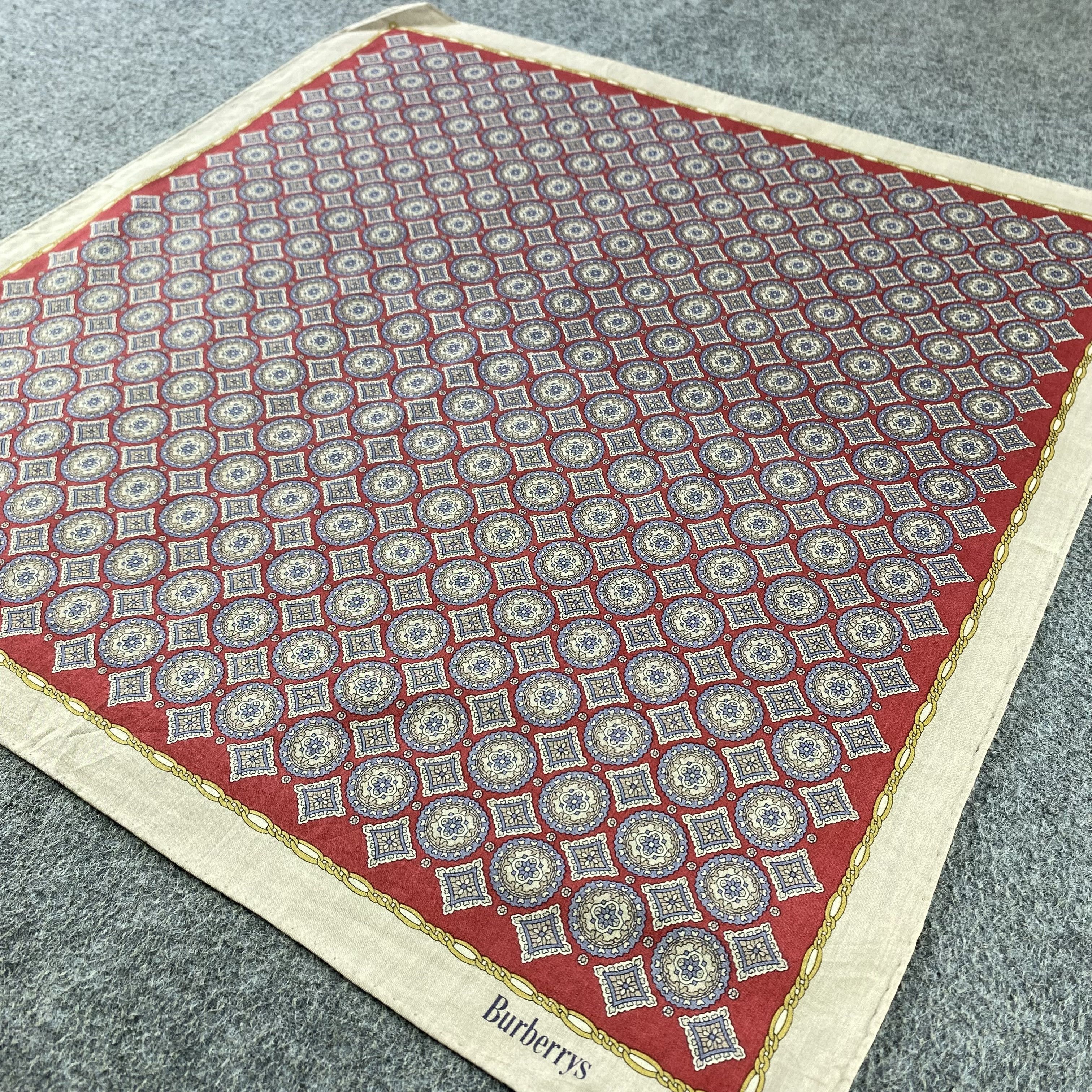 Burberry × Vintage Burberry Handkerchief/Neckerchief/Bandana HC781 Size ONE SIZE - 3 Thumbnail