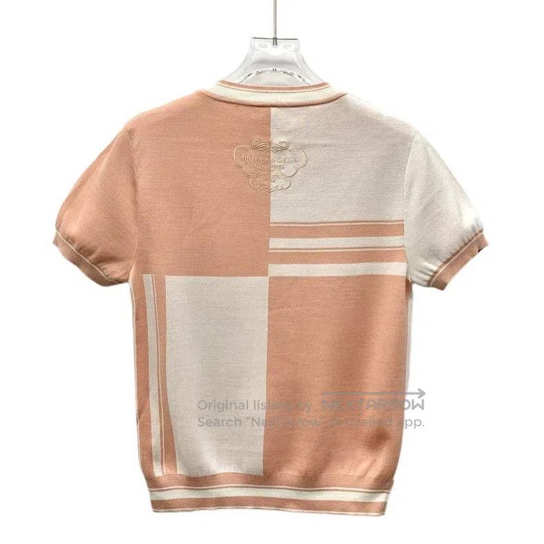 Hermes Hermes Colorblock Logo Print Silk T. Size US XS / EU 42 / 0 - 2 Thumbnail
