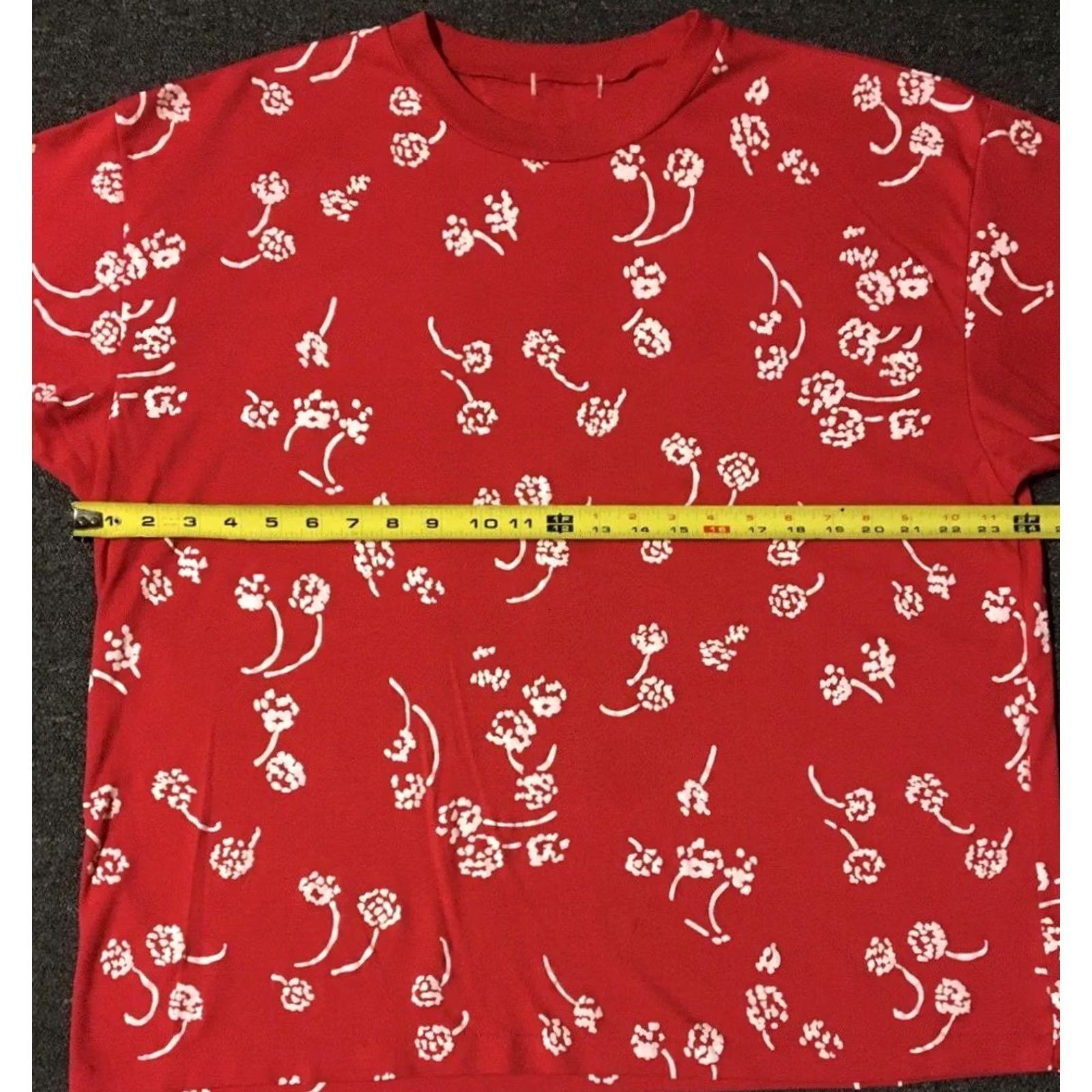 Vintage VINTAGE 90s Flower Abstract Art All Over Print Shirt XL USA Grunge 80s Red Mens Size US XL / EU 56 / 4 - 4 Thumbnail