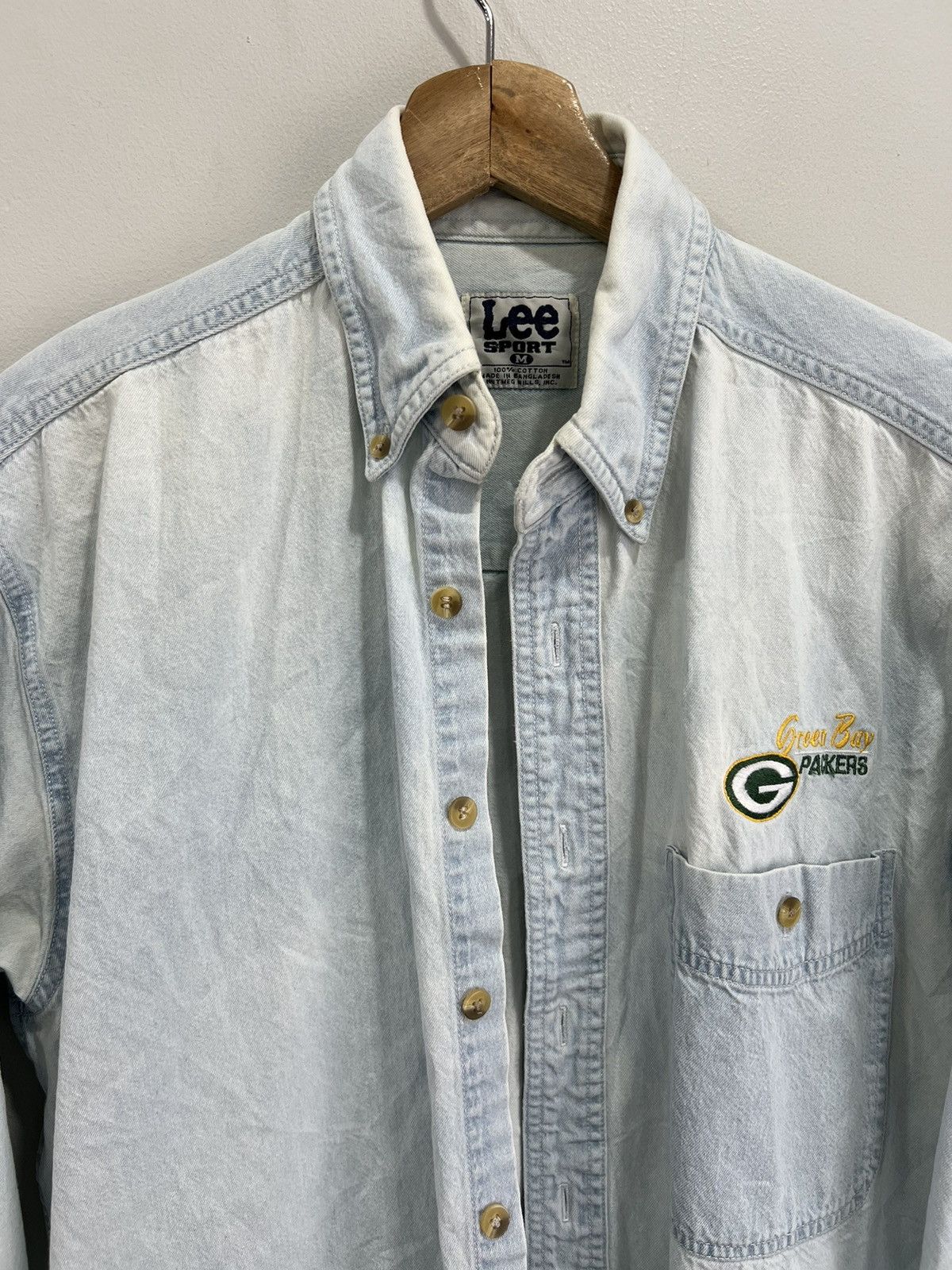 Vintage Vintage Green Bay Packers Button Up Shirt Size US M / EU 48-50 / 2 - 2 Thumbnail