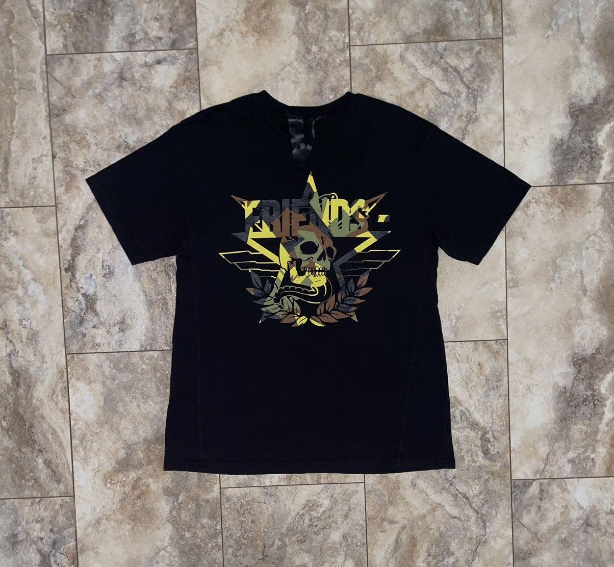 Vlone Call of Duty Friends - Tee Brown/Black Size Medium