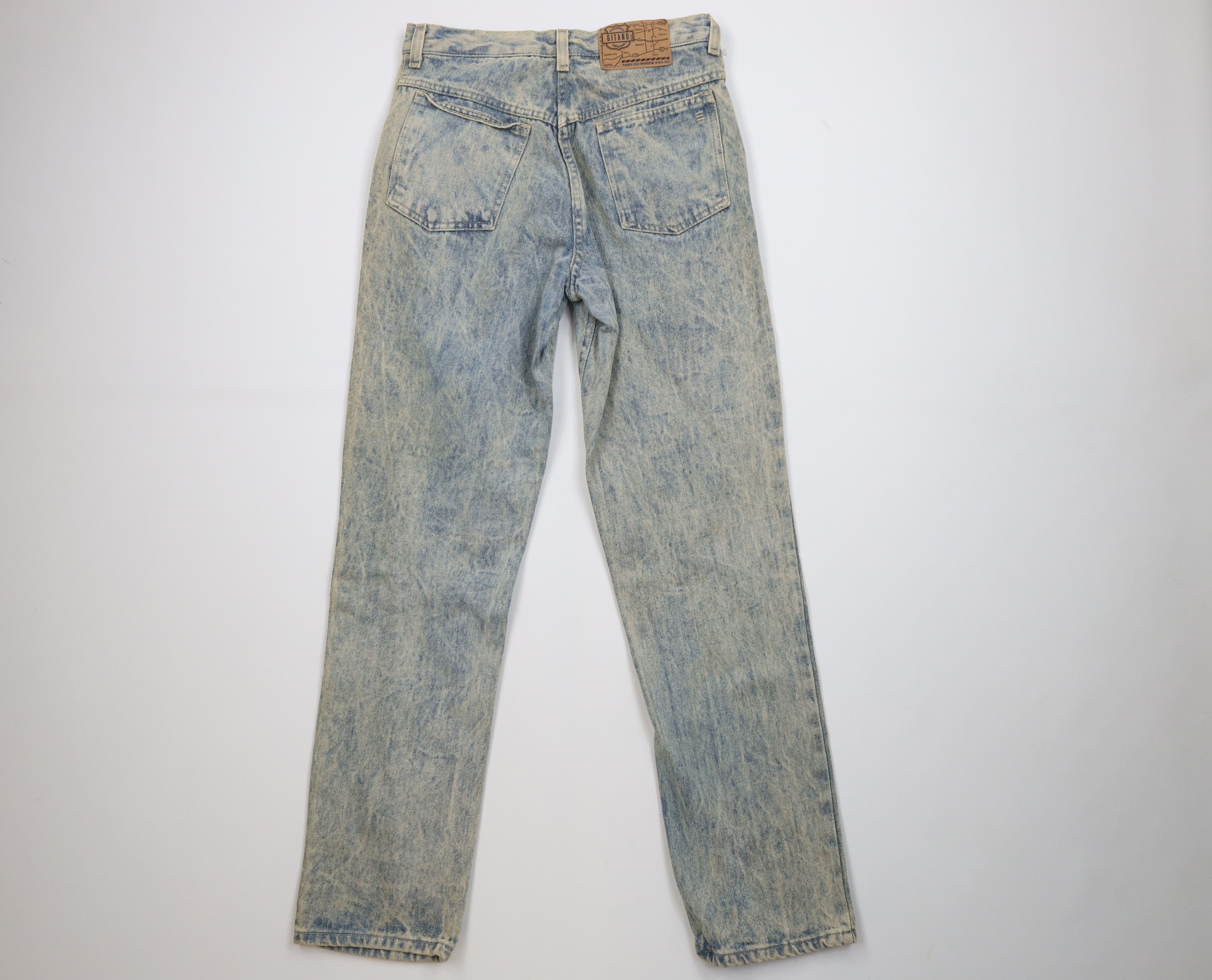 Vintage Vintage 90s Streetwear Acid Wash Relaxed Fit Denim Jeans Size 29" - 8 Thumbnail