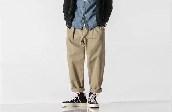 Japanese Brand 21SS Indigo Union Japan Khaki City Worker Cropped Pants Size US 34 / EU 50 - 1 Thumbnail