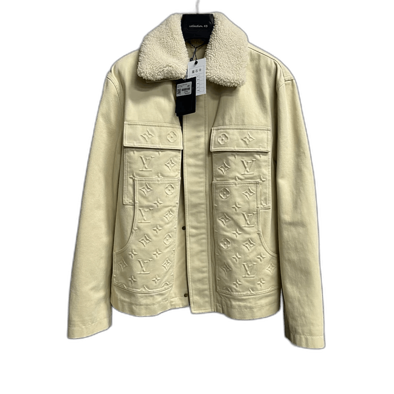 Louis Vuitton Louis Vuitton Beige Detachable Collar Jacket Size US L / EU 52-54 / 3 - 1 Thumbnail
