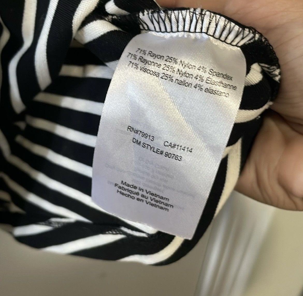 Jessica Simpson Jessica Simpson Maternity Black and White Striped Midi Dress Size S / US 4 / IT 40 - 3 Thumbnail