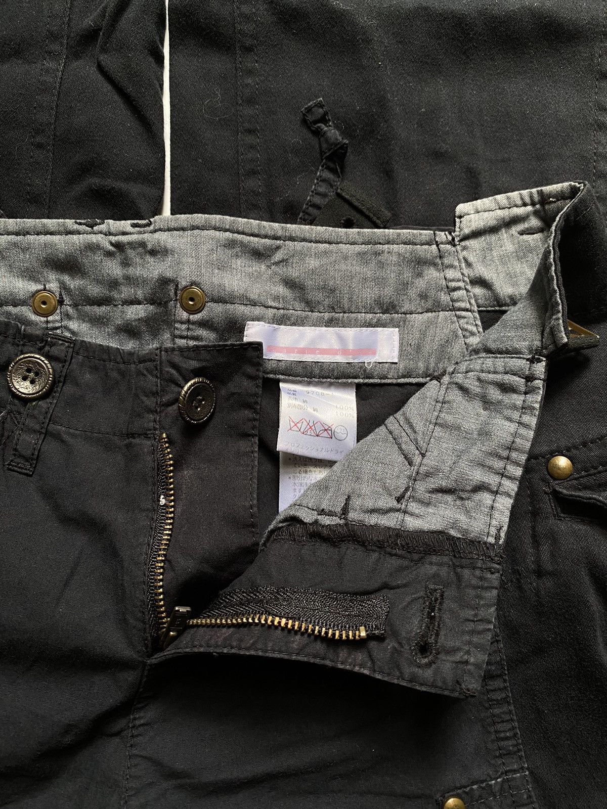 If Six Was Nine × KMRii × Le Grande Bleu (L.G.B.) Bondage Cargo Pants Size 29" - 8 Thumbnail