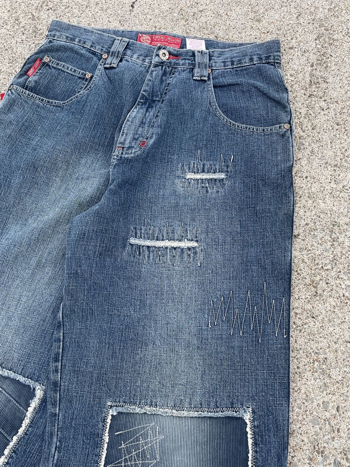 Ecko Unltd. Baggy Y2K Ozoc Patchwork jeans Size US 32 / EU 48 - 5 Thumbnail