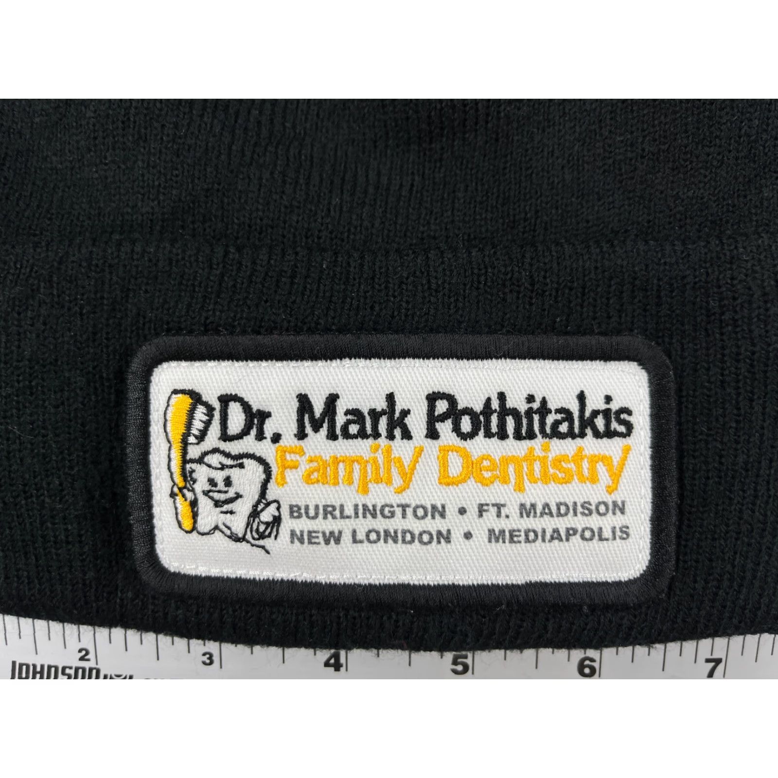 Vintage Legacy92 Pothitakis Mark Dentistry Beanie Toque Adult One Size Black Knit 100% Acrylic Size ONE SIZE - 2 Thumbnail