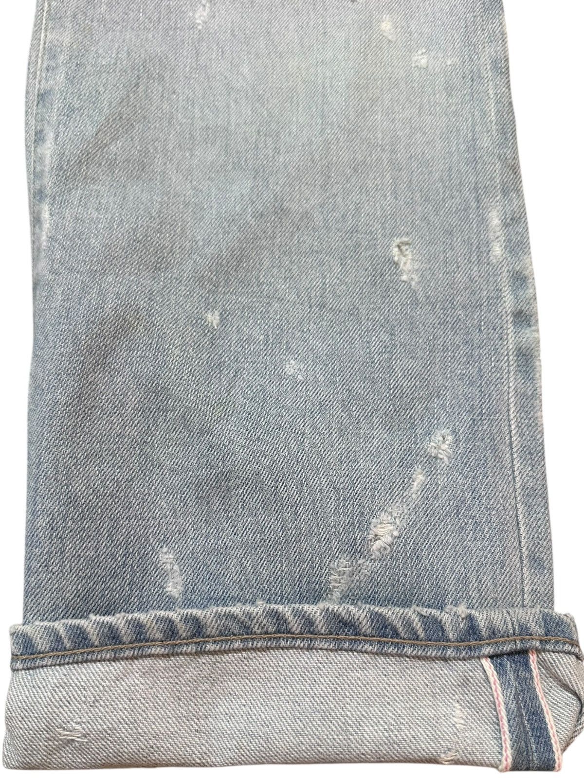 KOJIMA GENES Vintage e Faded Selvedge Ripped Grunge Distressed Denim Size US 32 / EU 48 - 5 Thumbnail