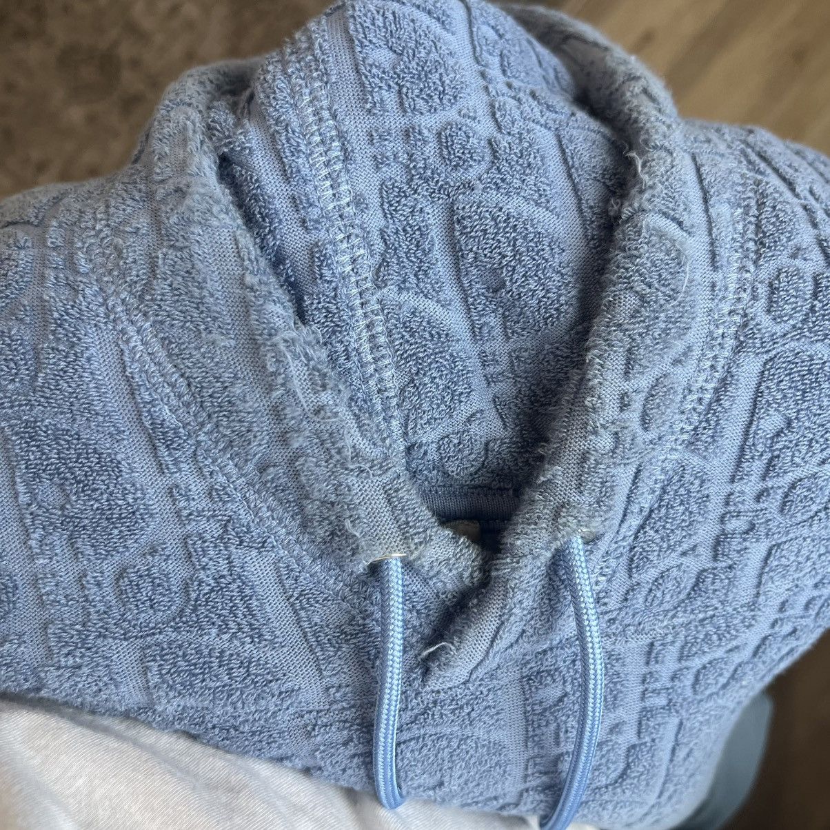 Dior Dior Jacquard Relaxed Oblique Terry Hoodie XL Blue Size US XL / EU 56 / 4 - 10 Thumbnail