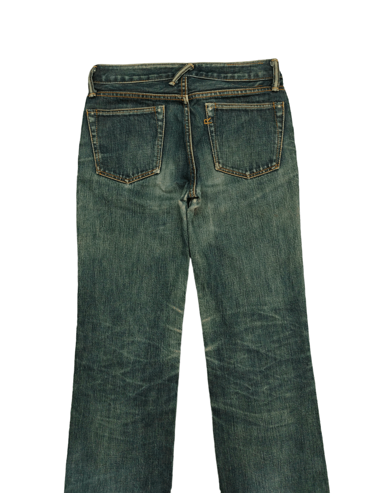 Kapital Vintage 90s 45rpm Clawmark Distress Faded Long Denim Jeans Size US 28 / EU 44 - 12 Thumbnail
