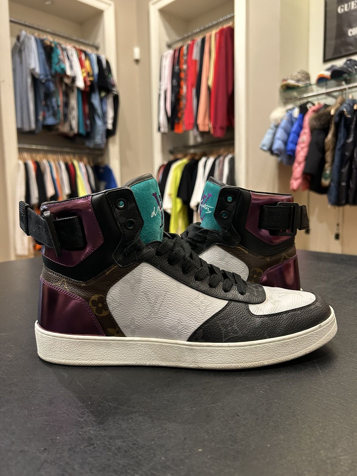 Louis Vuitton Louis Vuitton Monogram High Top Sneakers Size US 7 / EU 40 - 2 Thumbnail