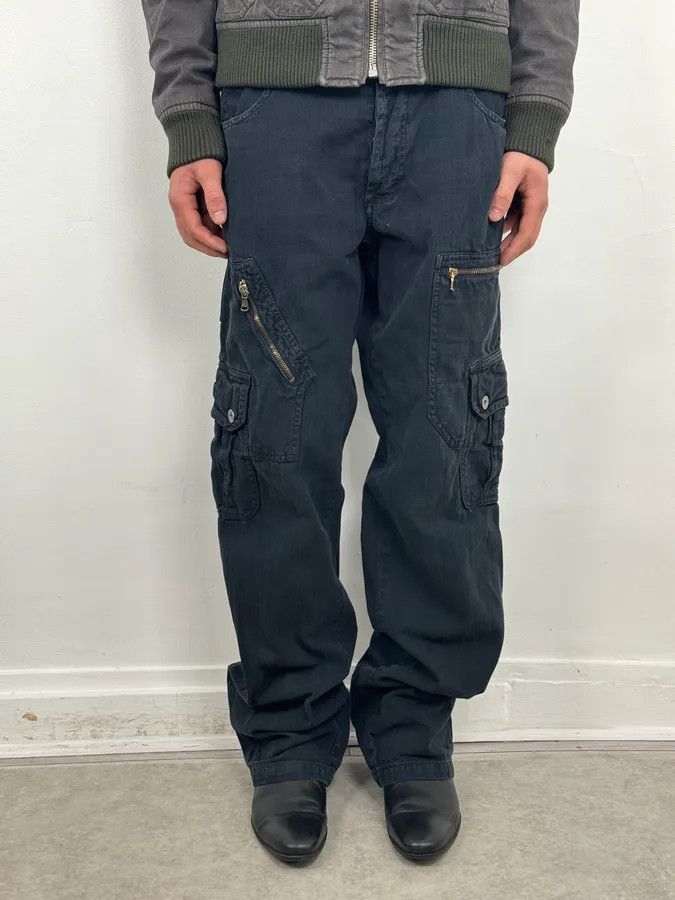 Dolce & Gabbana AW2006 Dolce & Gabbana Navy Multi-Pocket Cargo Pants Size 28" / US 6 / IT 42 - 3 Thumbnail