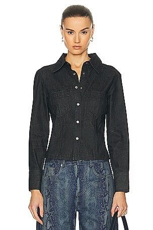 Gucci Gucci Vintage 90s Archived Crop Denim Jacket Size S / US 4 / IT 40 - 2 Thumbnail