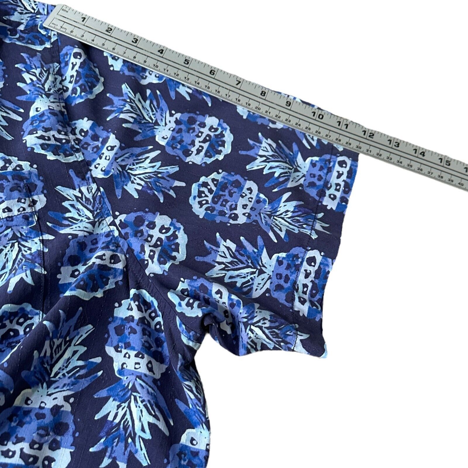 Tommy Bahama Tommy Bahama Shirt Men's 3XL Blue Pineapple Party Camp Silk Size US XXL / EU 58 / 5 - 10 Thumbnail