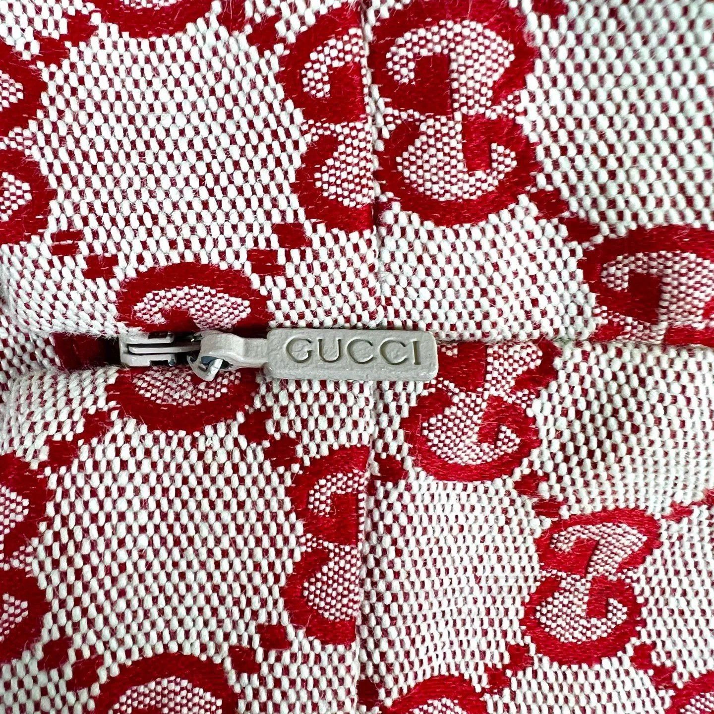 Gucci Gucci Red Double G Check Mid-Length A-Line Skirt. Size 37" - 5 Thumbnail