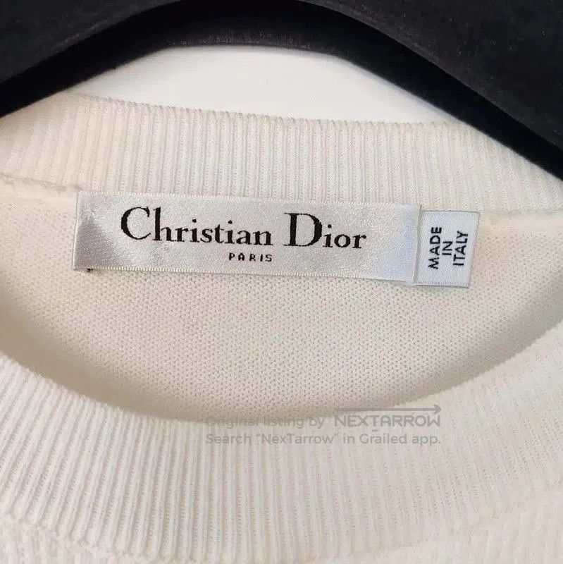 Dior Dior White Cotton Pullover Sweater for Women . Size S / US 4 / IT 40 - 3 Thumbnail