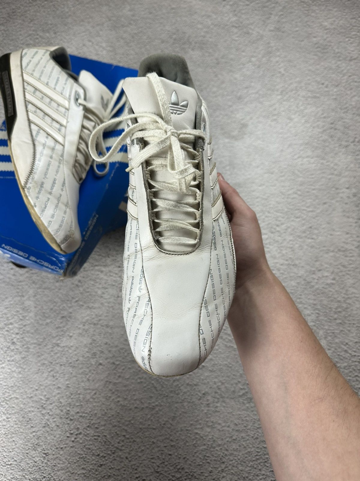 Adidas × Porsche Design Vintage Adidas Porsche Design S 2 Monogram Leather Sneakers Size US 11.5 / EU 44-45 - 9 Thumbnail