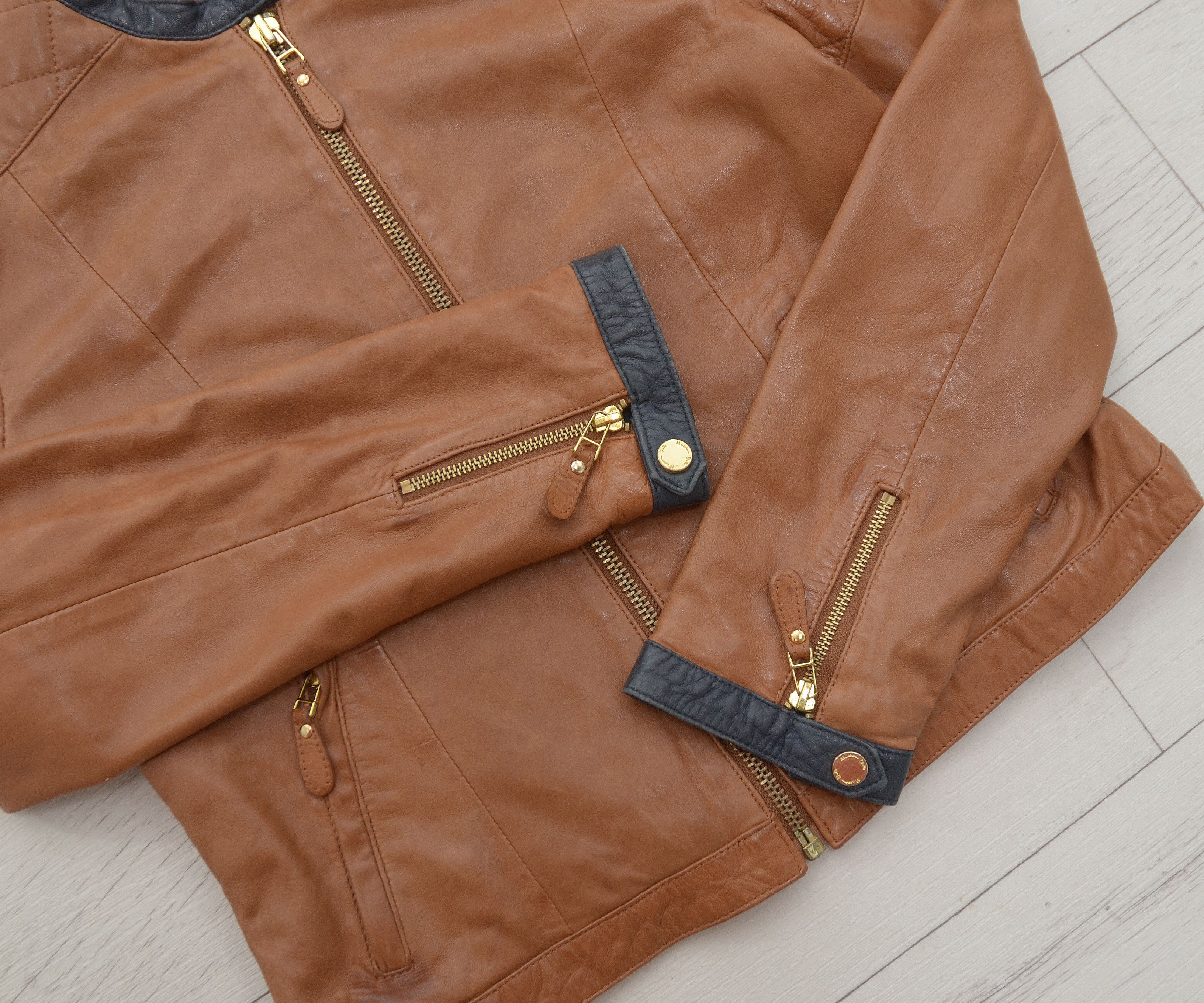 Massimo Dutti MASSIMO DUTTI 4715 Jacket Women's LARGE Lambskin Leather Size L / US 10 / IT 46 - 7 Thumbnail