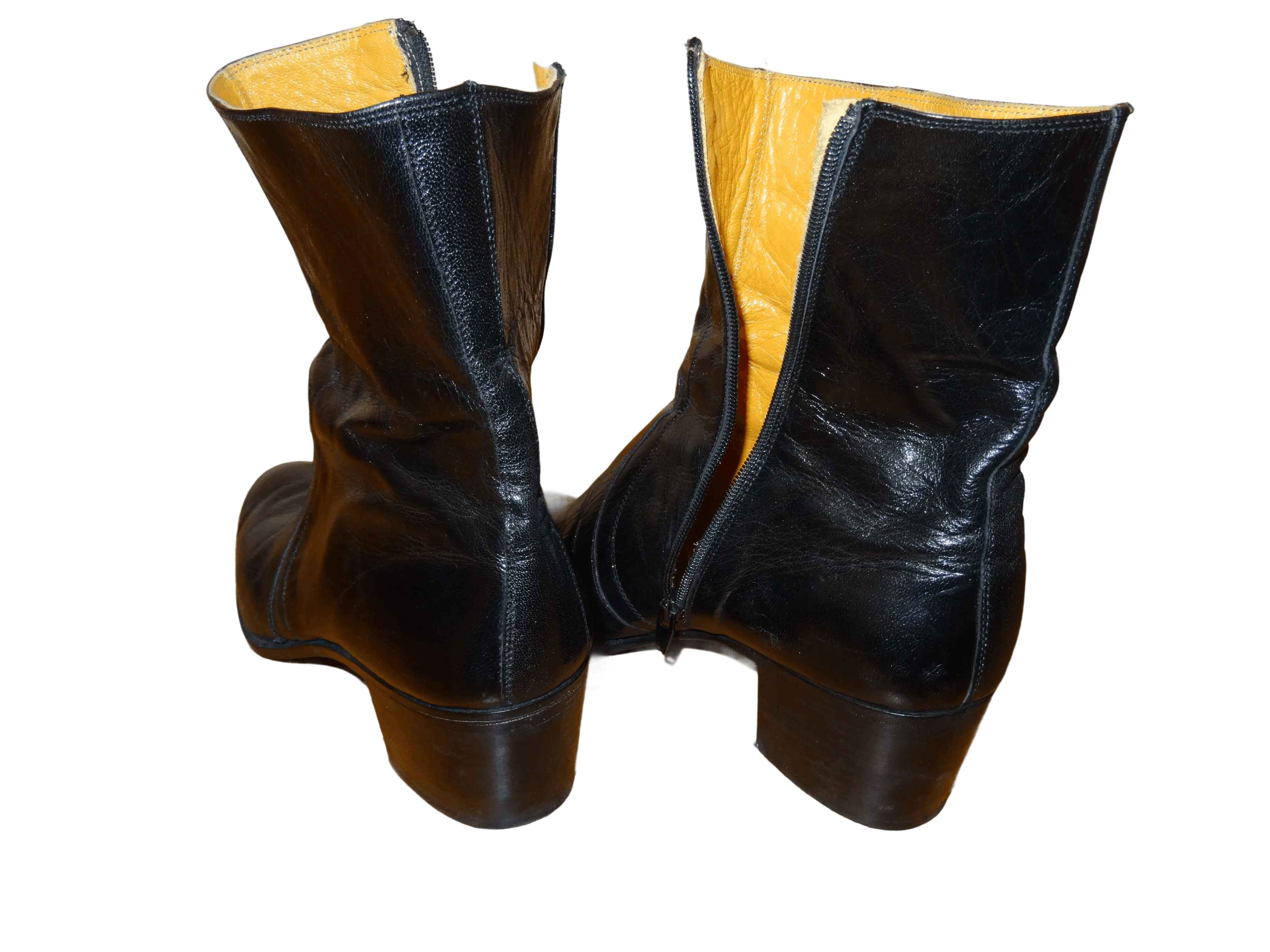 Other Title: Vintage Italian Leather Zip Boots Size US 11.5 / EU 44-45 - 2 Thumbnail