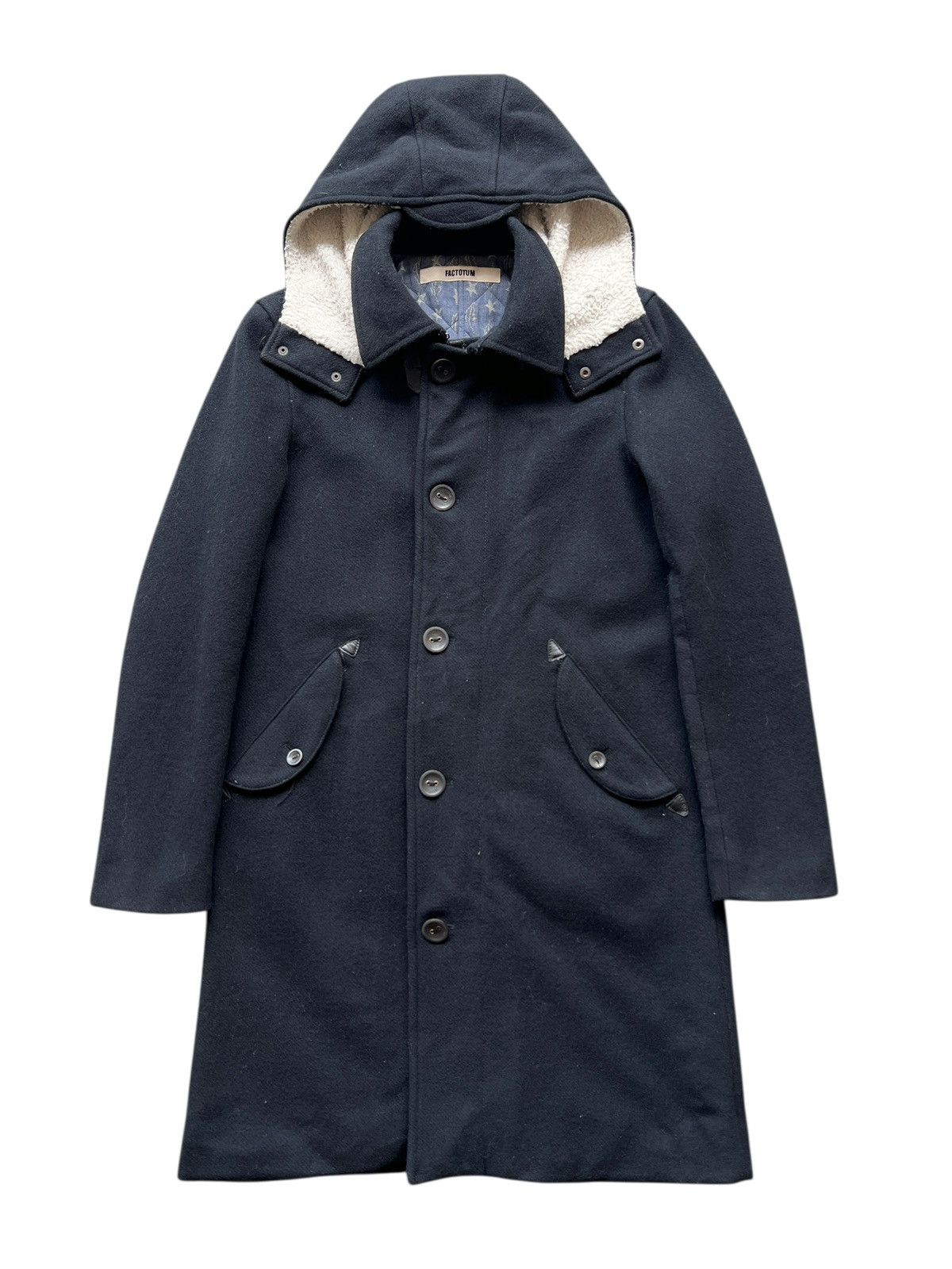 FACTOTUM 🔥 FACTOTUM HOODIE OVERCOAT ZIPPER Size US S / EU 44-46 / 1 - 2 Thumbnail