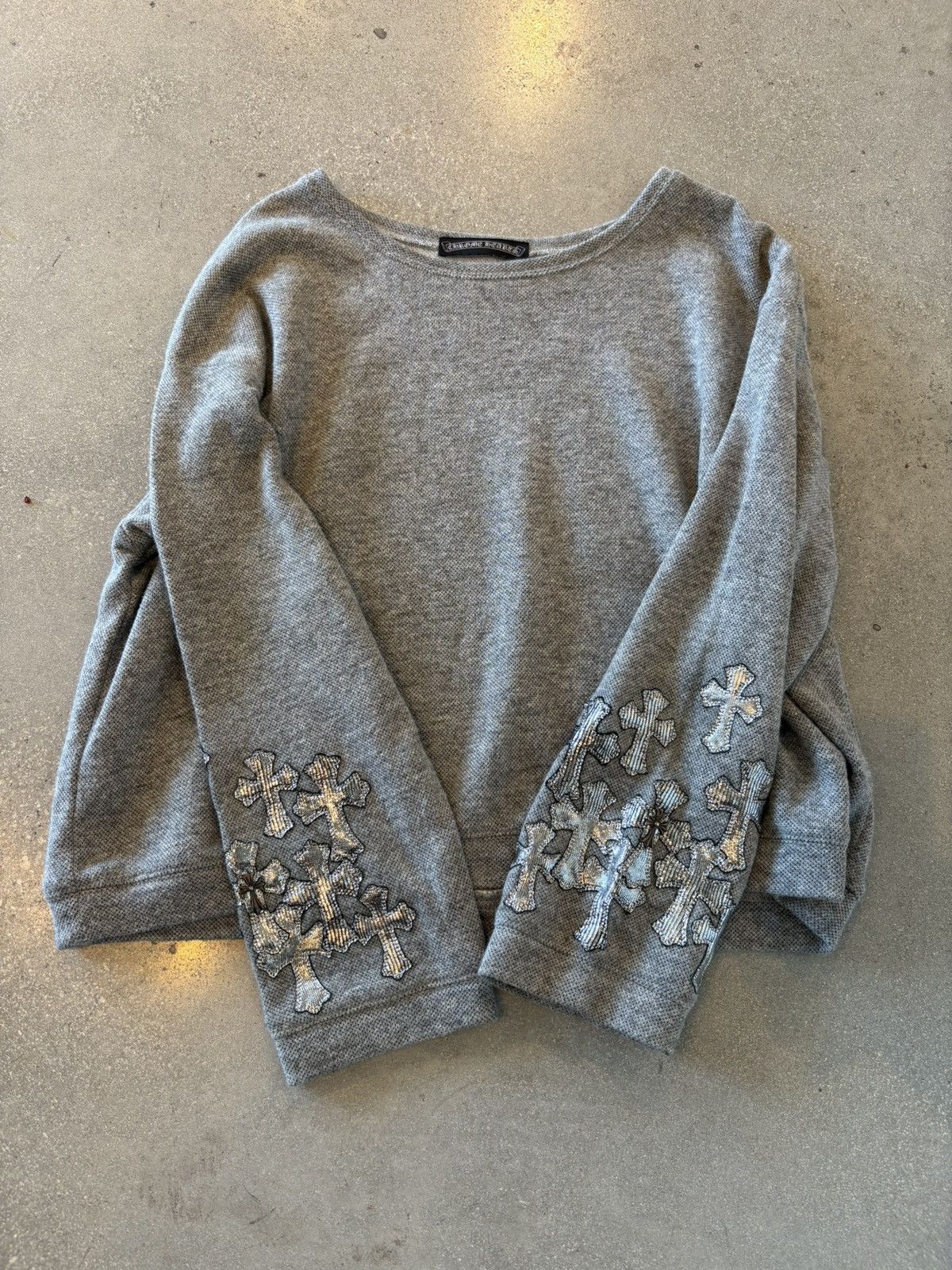 Chrome Hearts CASHMERE FLOODED CROSS SWEATER Size US S / EU 44-46 / 1 - 1 Thumbnail