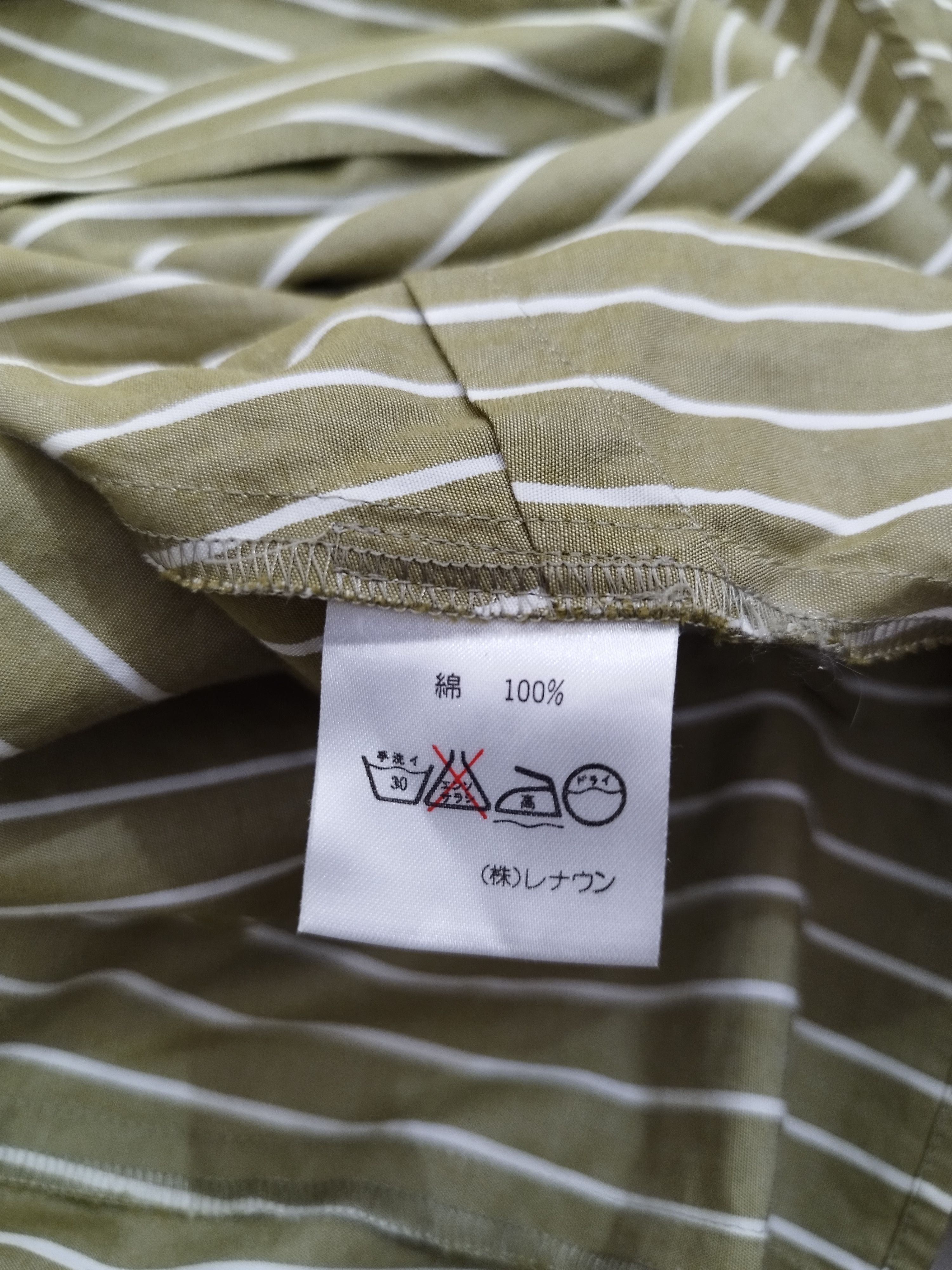 Designer × Norma Kamali × Vintage VINTAGE NORMA KAMALI GREEN STRIPE FRONT TIE BLOUSE Size S / US 4 / IT 40 - 5 Thumbnail