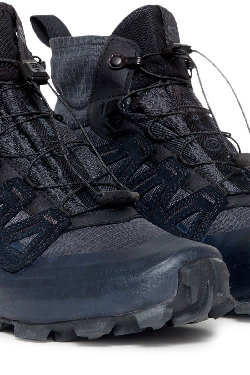 Maison Margiela × Salomon oc11z1025 Hi-Top Sneakers in Black/White Size US 11.5 / EU 44-45 - 2 Thumbnail