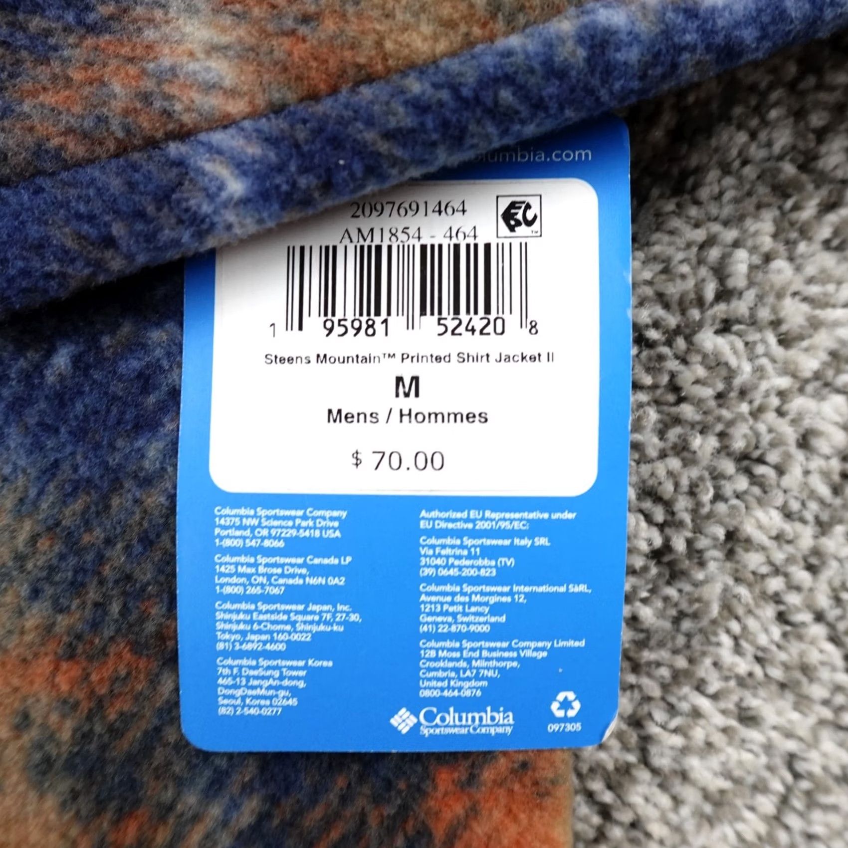 Vintage Columbia Shirt Jacket Mens M Plaid Steens Mountain Fleece II Outdoor Shacket Blue Size US M / EU 48-50 / 2 - 4 Thumbnail