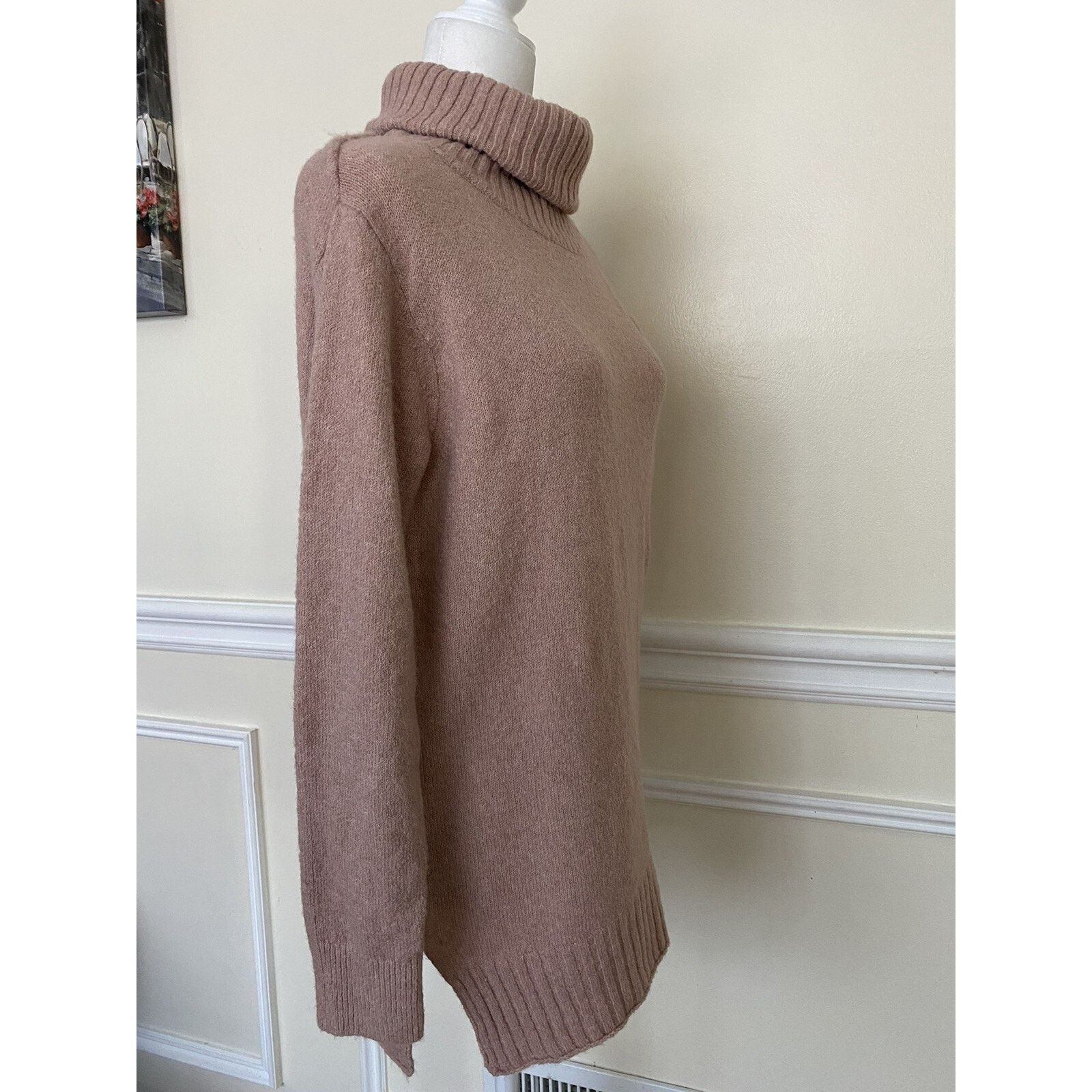 BP. BP Longline Turtleneck Sweater in Pink Adobe cozy S A003133 Size S / US 4 / IT 40 - 3 Thumbnail