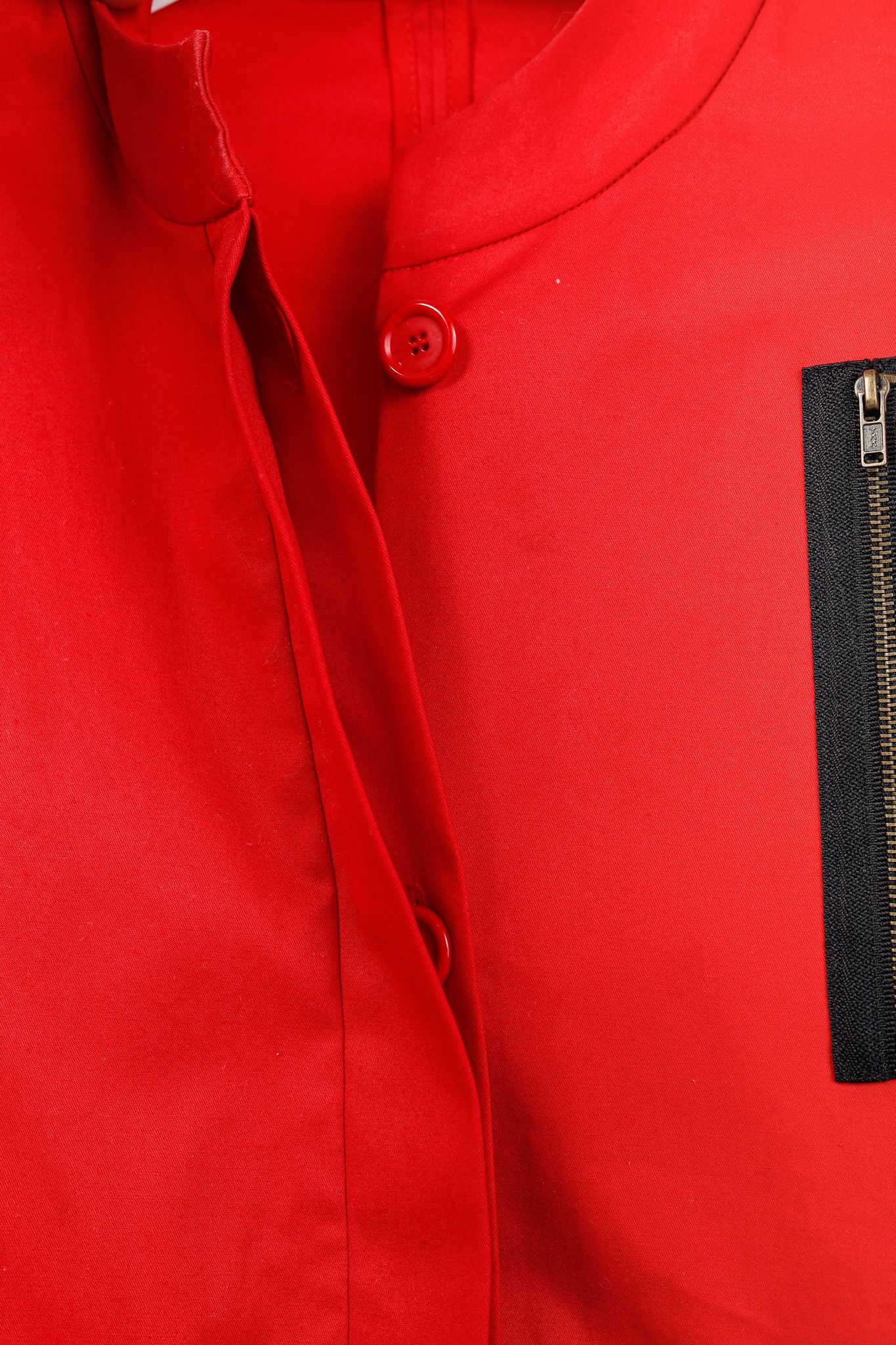 Marni Marni SS/07 Runway Red Stretch-Cotton Waist-Tie Dress Size S / US 4 / IT 40 - 9 Thumbnail