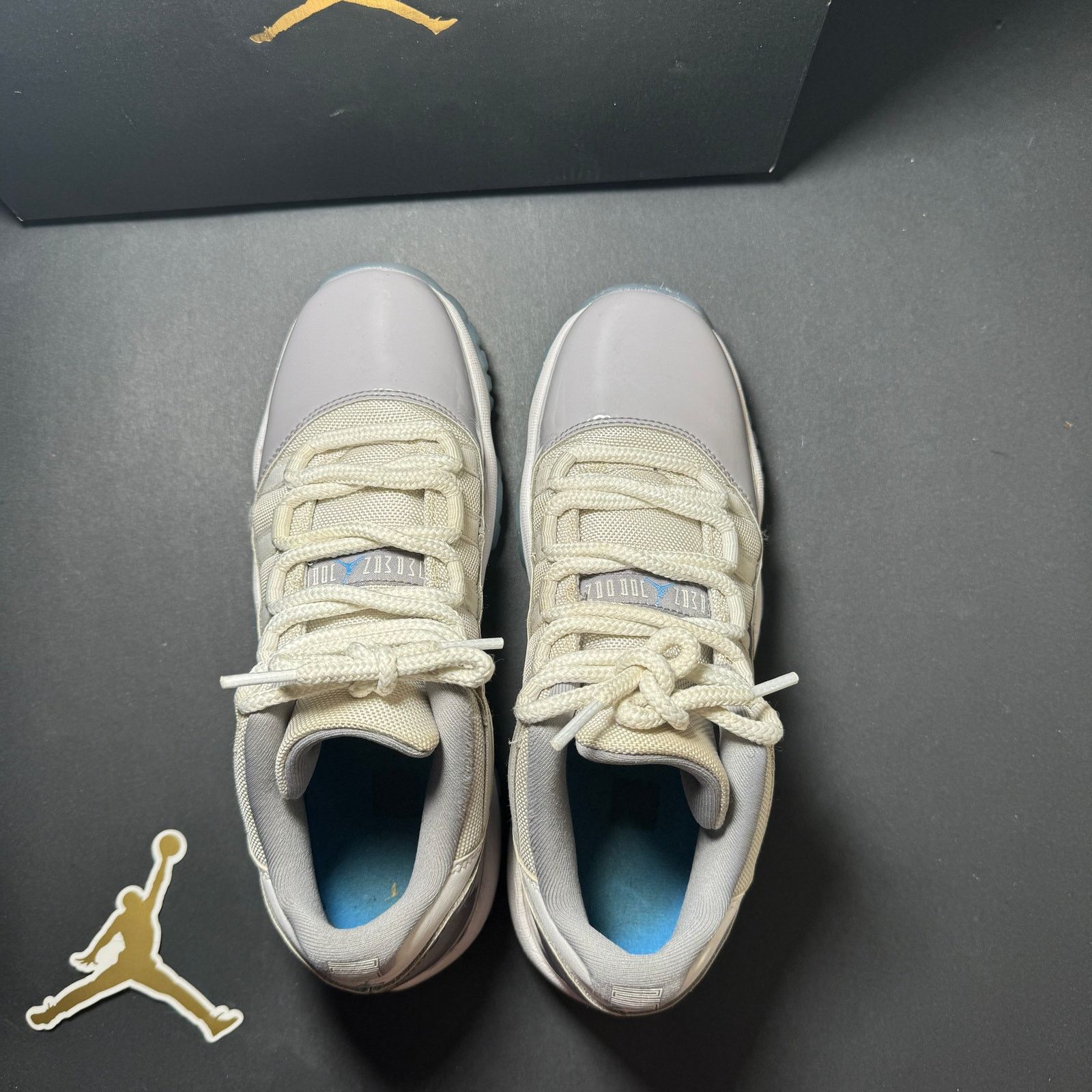 Jordan Brand × Nike Size 7 - Air Jordan 11 Retro Low GS Cement Grey Men's Shoes Size US 7 / EU 40 - 5 Thumbnail