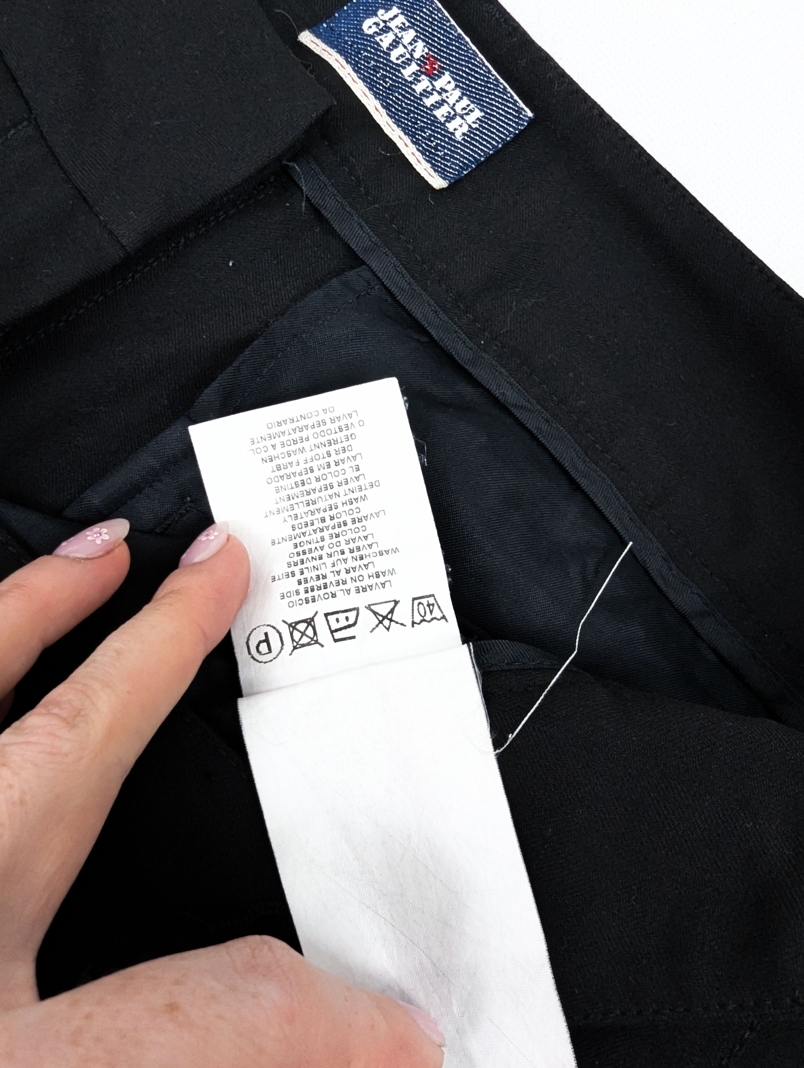 Jean Paul Gaultier Jean Paul Gaultier black pants trousers M Size 28" / US 6 / IT 42 - 10 Thumbnail