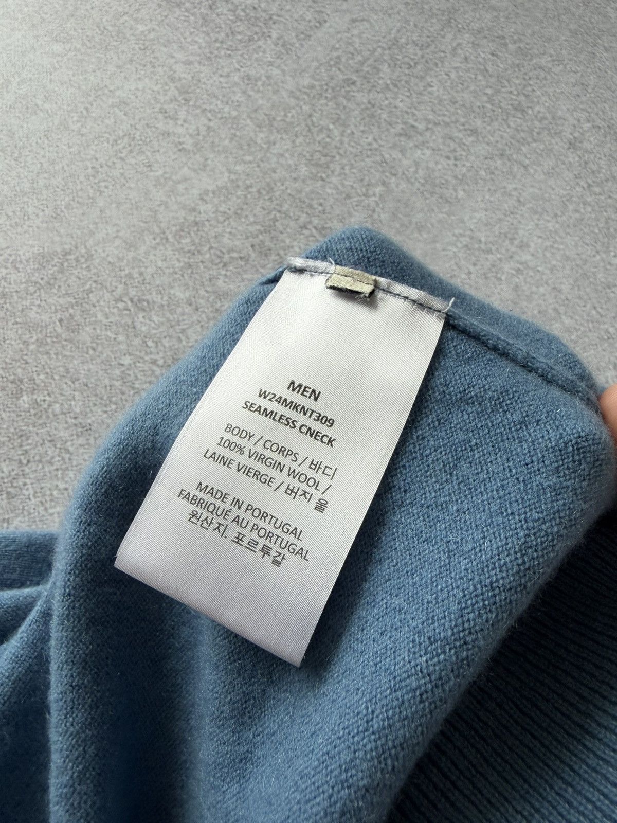 Officine Generale Officine Generale Paris 100% Wool Sweater Blue Crewneck Size US L / EU 52-54 / 3 - 12 Thumbnail