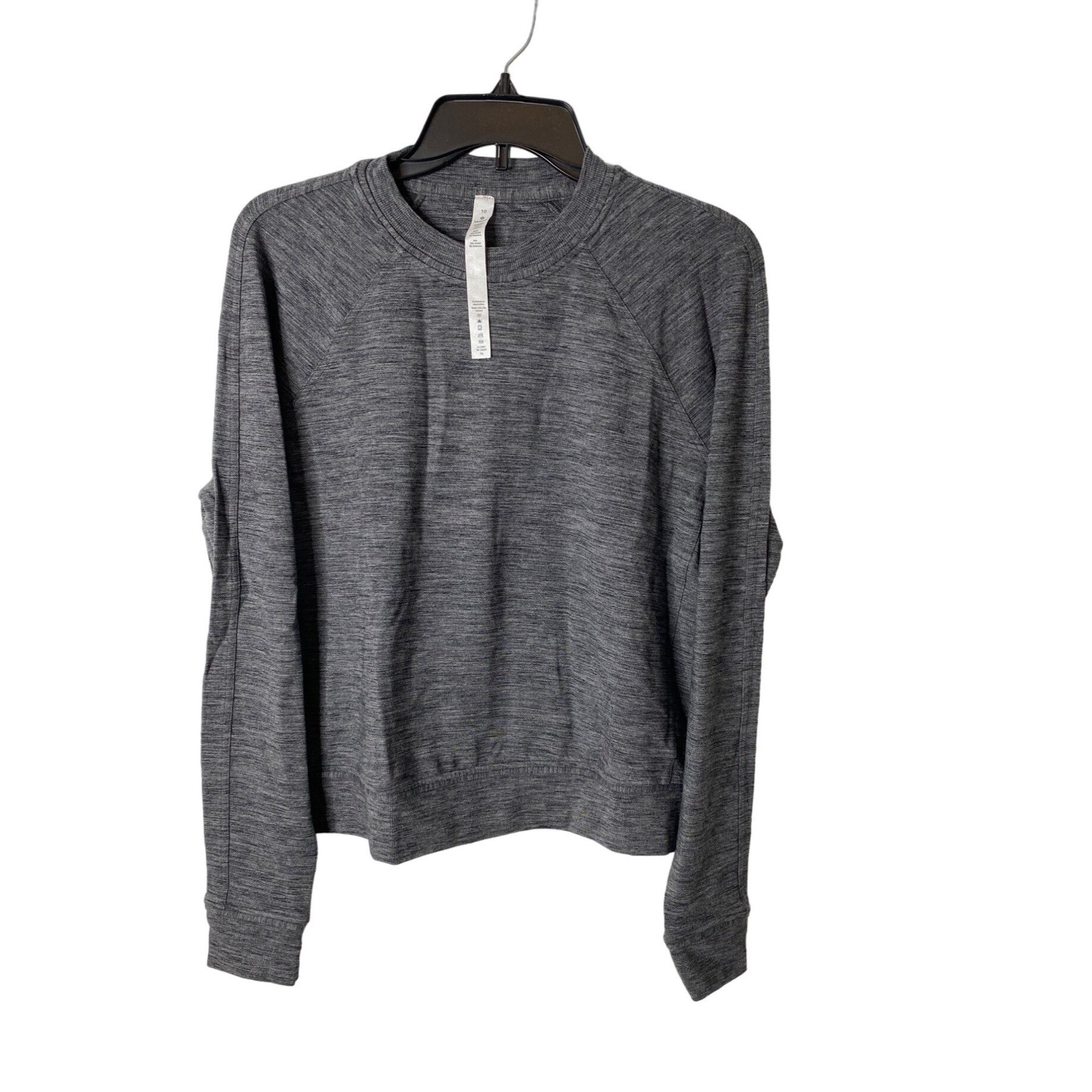 Lululemon LULULEMON WOMEN'S GRAY HEATHER RELAXED CREW NECK SWEATSHIRT Size L / US 10 / IT 46 - 1 Thumbnail