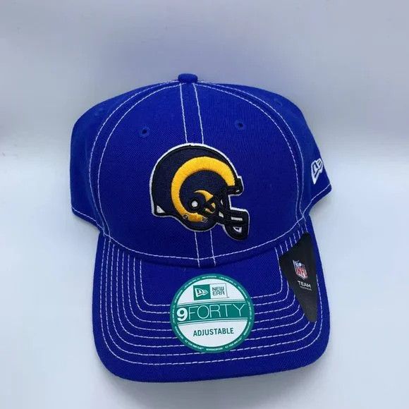 New Era Los Angeles Rams NFL 9Forty New Era Hat Snapback Cap Mens Size ONE SIZE - 1 Thumbnail