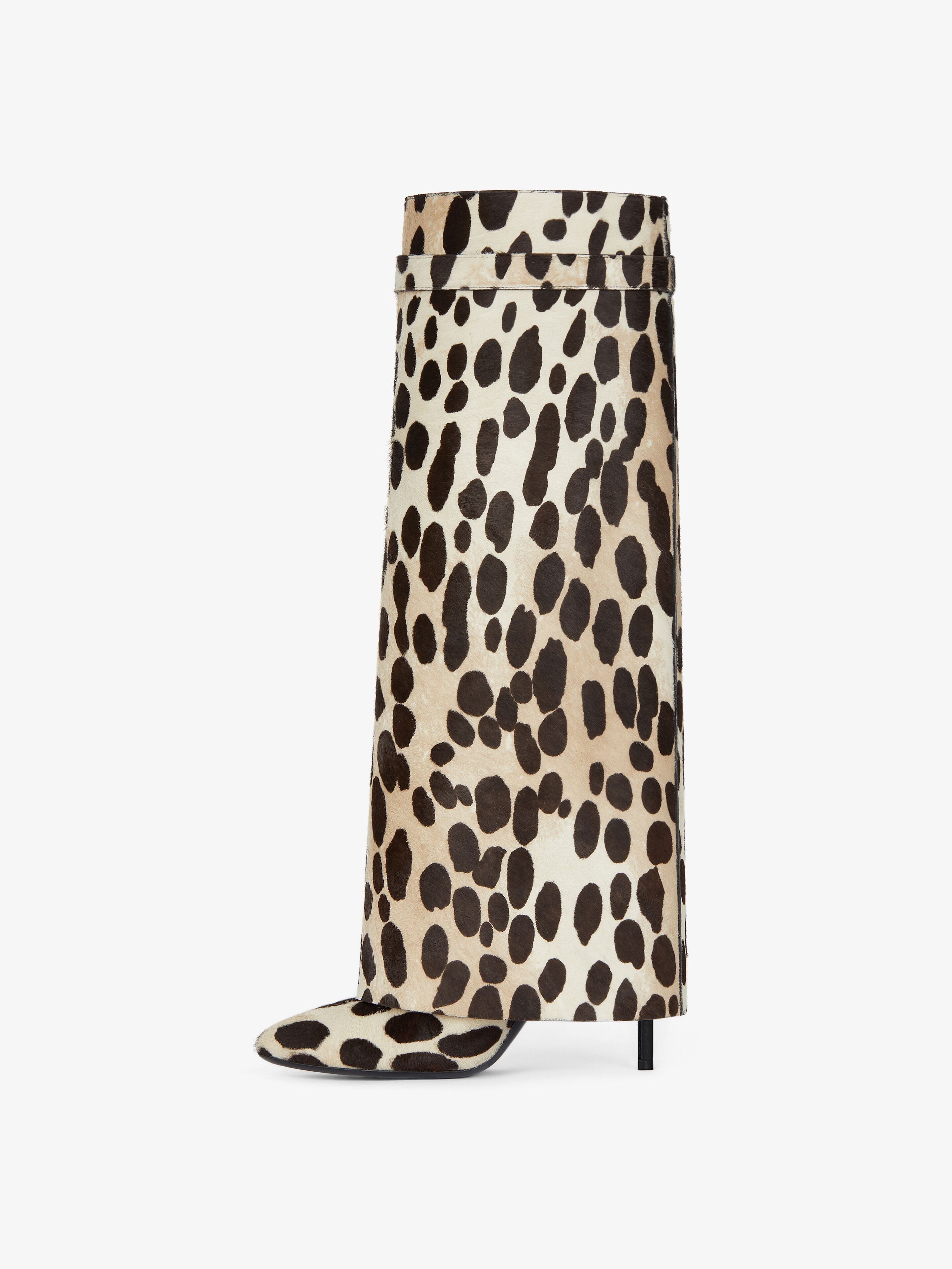 Givenchy o1srvl11e0925 Shark Lock Stiletto Boots in Leopard Size US 9.5 / IT 39.5 - 5 Thumbnail