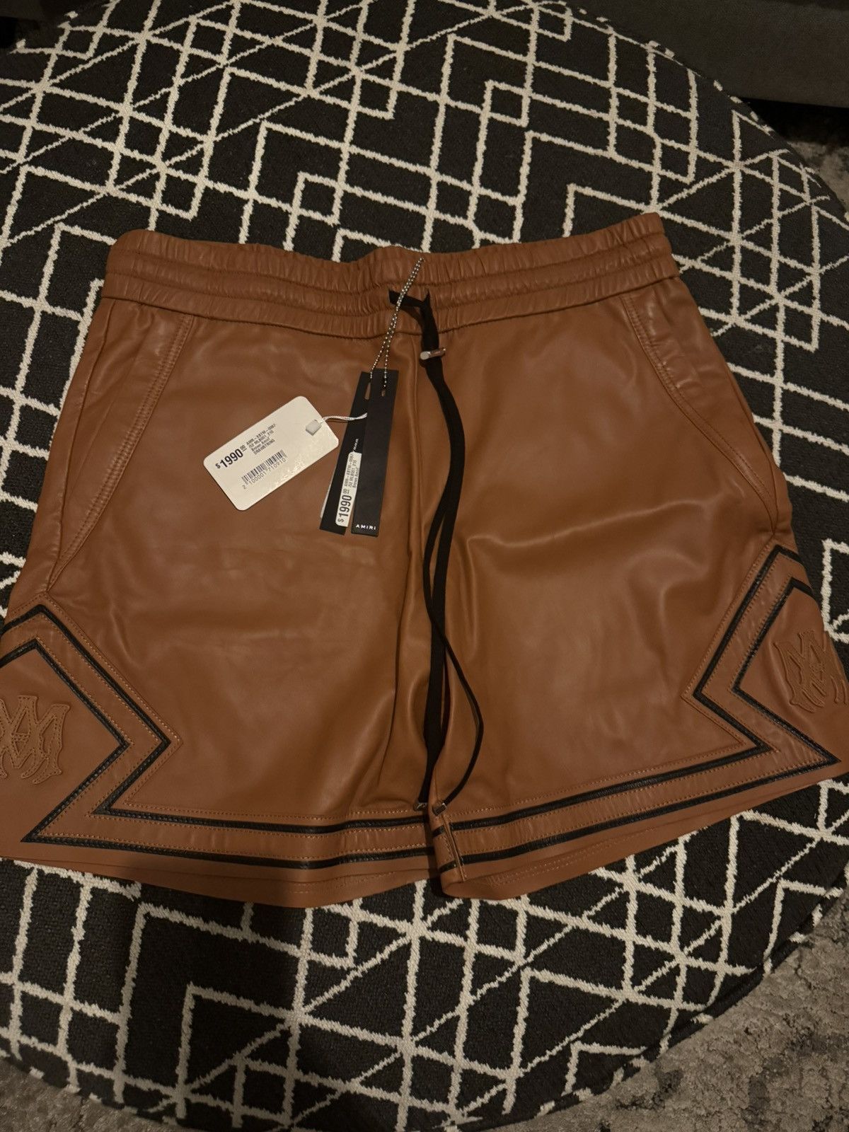 Amiri Amiri drawstring leather boxing shorts size 36 NEW Size US 36 / EU 52 - 3 Thumbnail