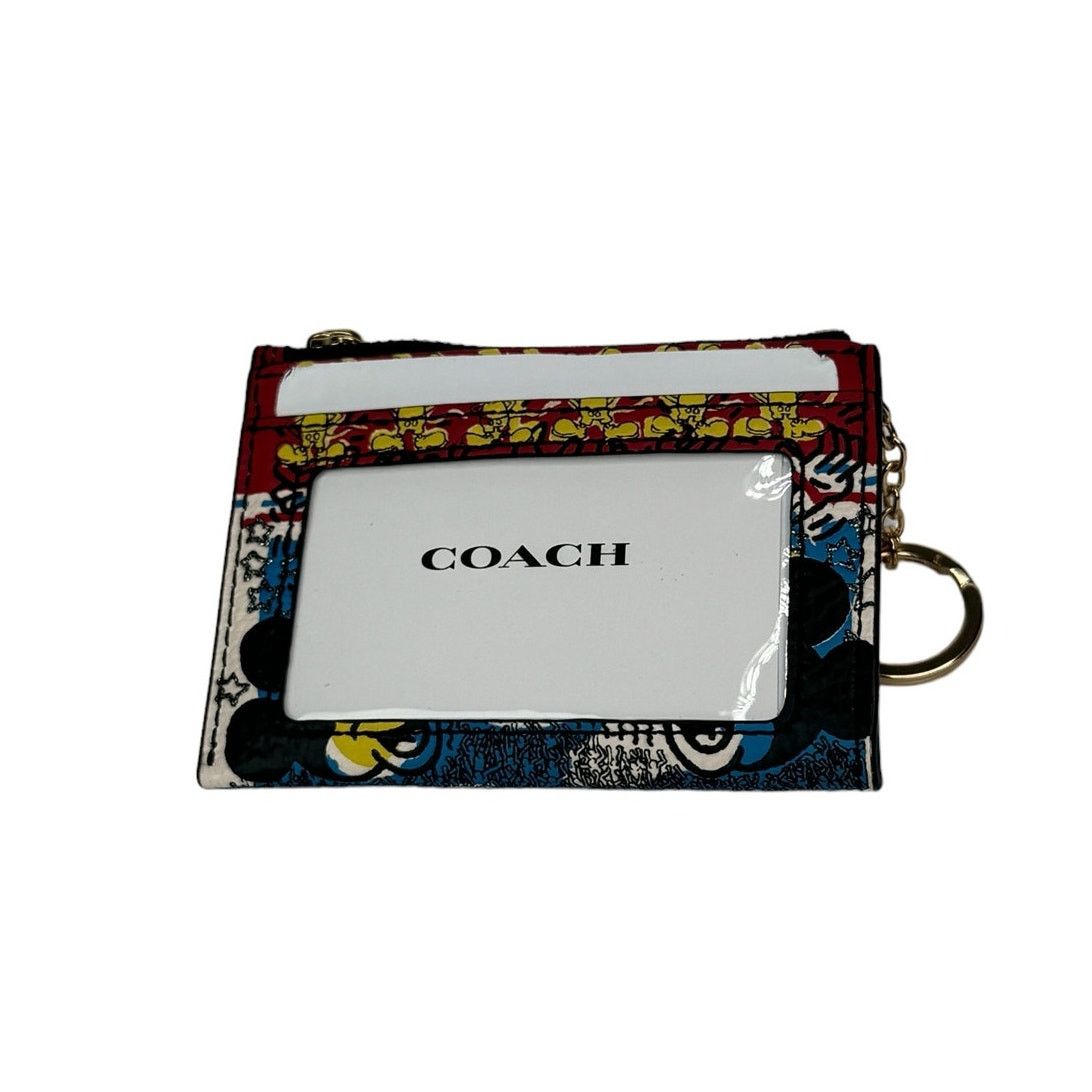 Coach Coach Disney Mickey Mouse X Keith Haring Mini Skinny Id Case Size ONE SIZE - 5 Thumbnail