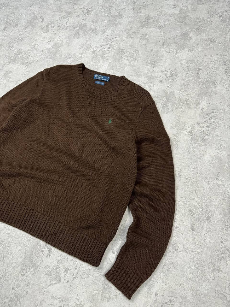 Polo Ralph Lauren Vintage Polo Ralph Lauren y2k Knitted Brown Sweater Size US L / EU 52-54 / 3 - 3 Thumbnail